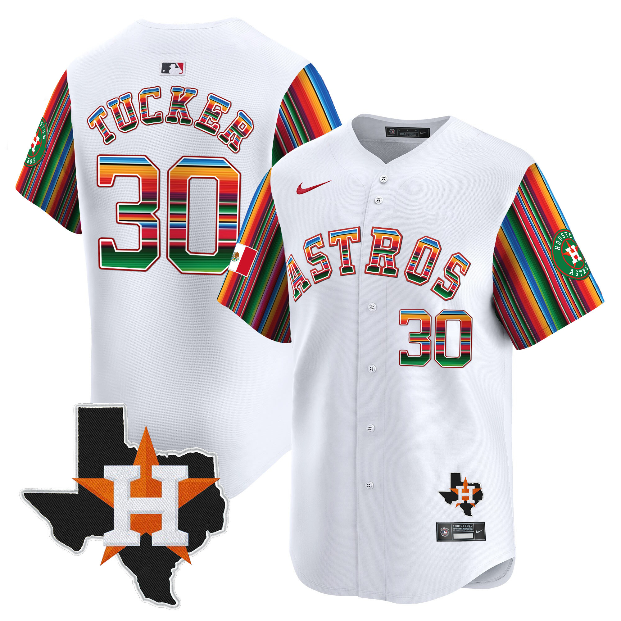 Men's Astros Mexico Texas Patch Vapor Premier Limited Jersey V5 - All Stitched