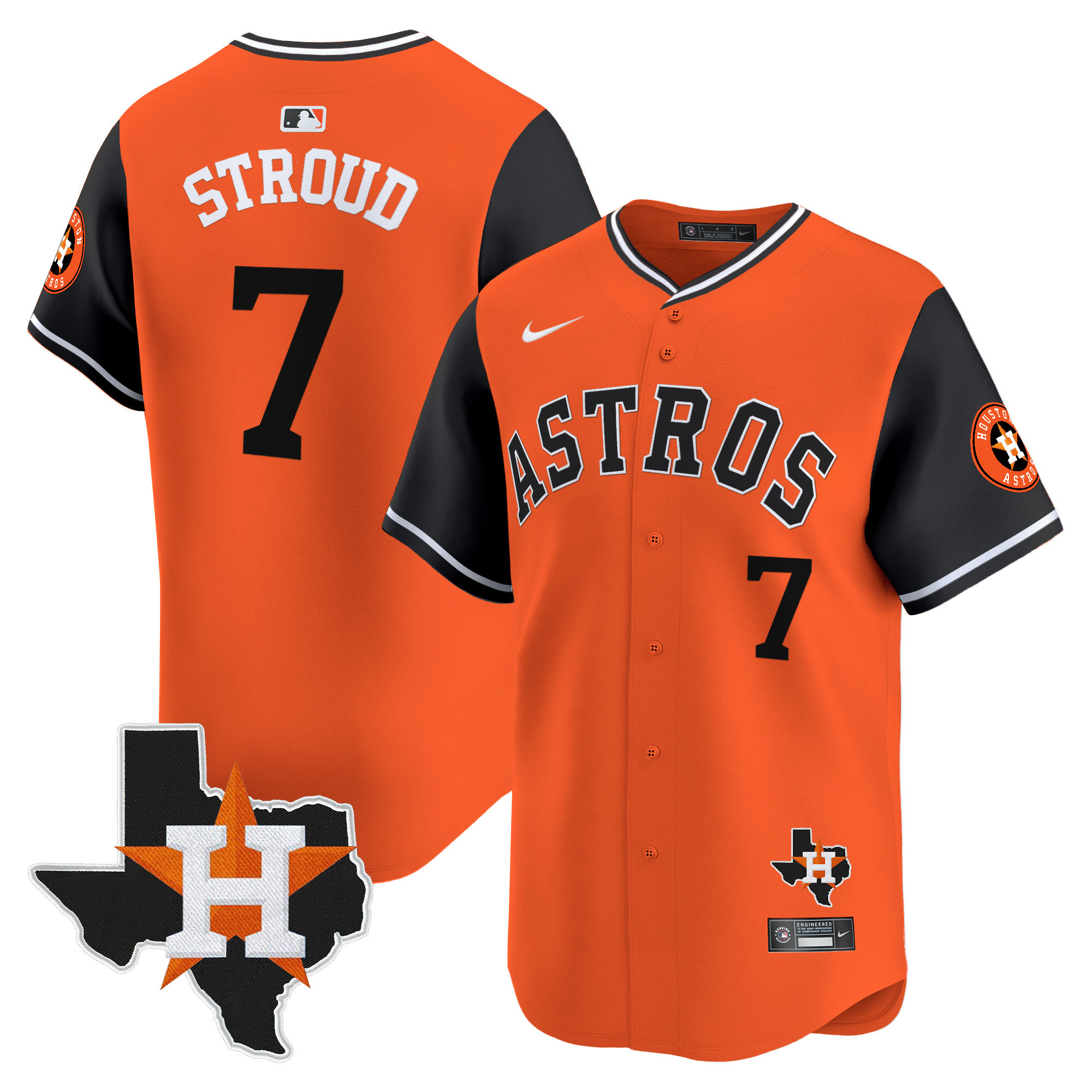 Men's Astros Nicknames Vapor Premier Limited Jersey - All Stitched