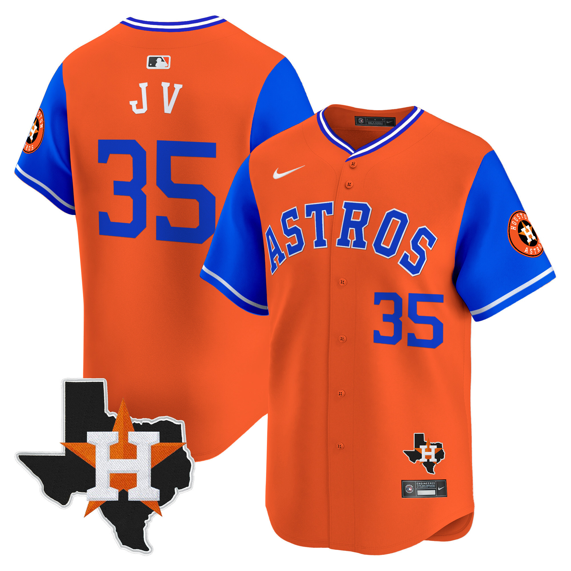 Men's Astros Nicknames Vapor Premier Limited Jersey - All Stitched