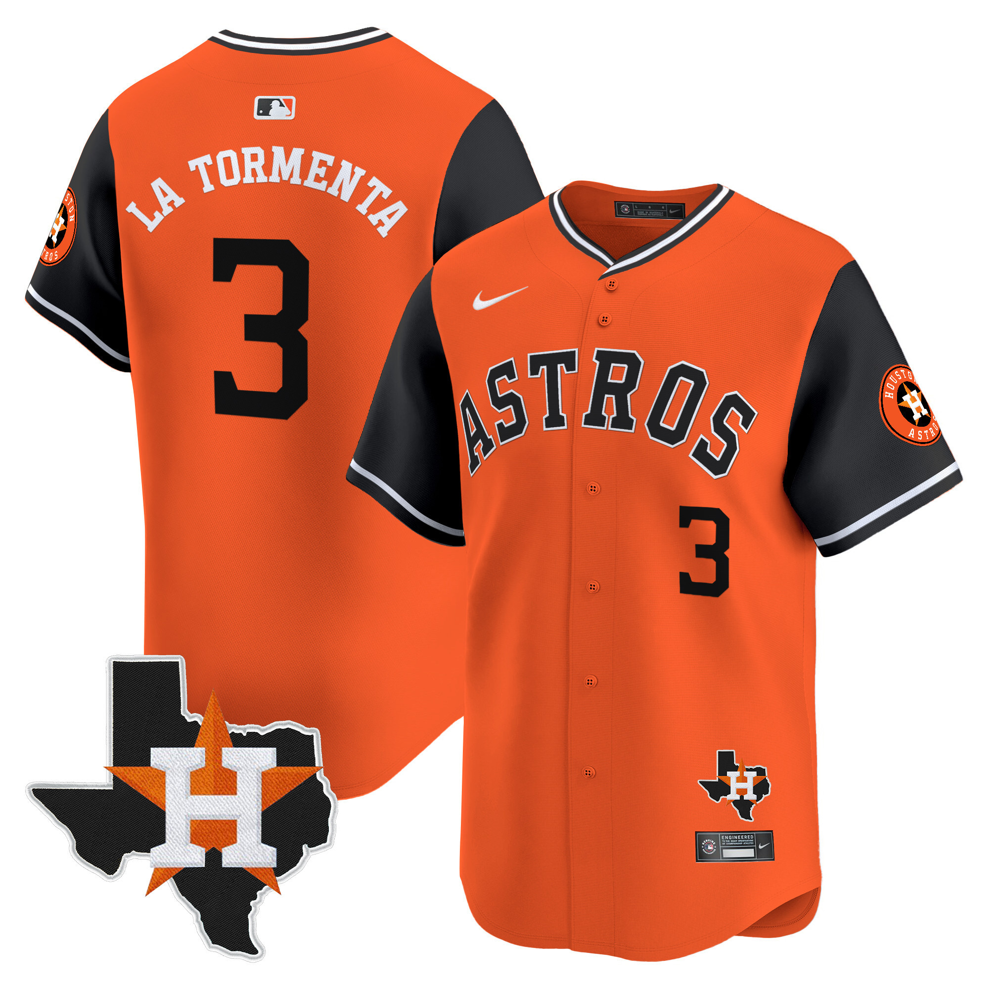 Men's Astros Nicknames Vapor Premier Limited Jersey - All Stitched