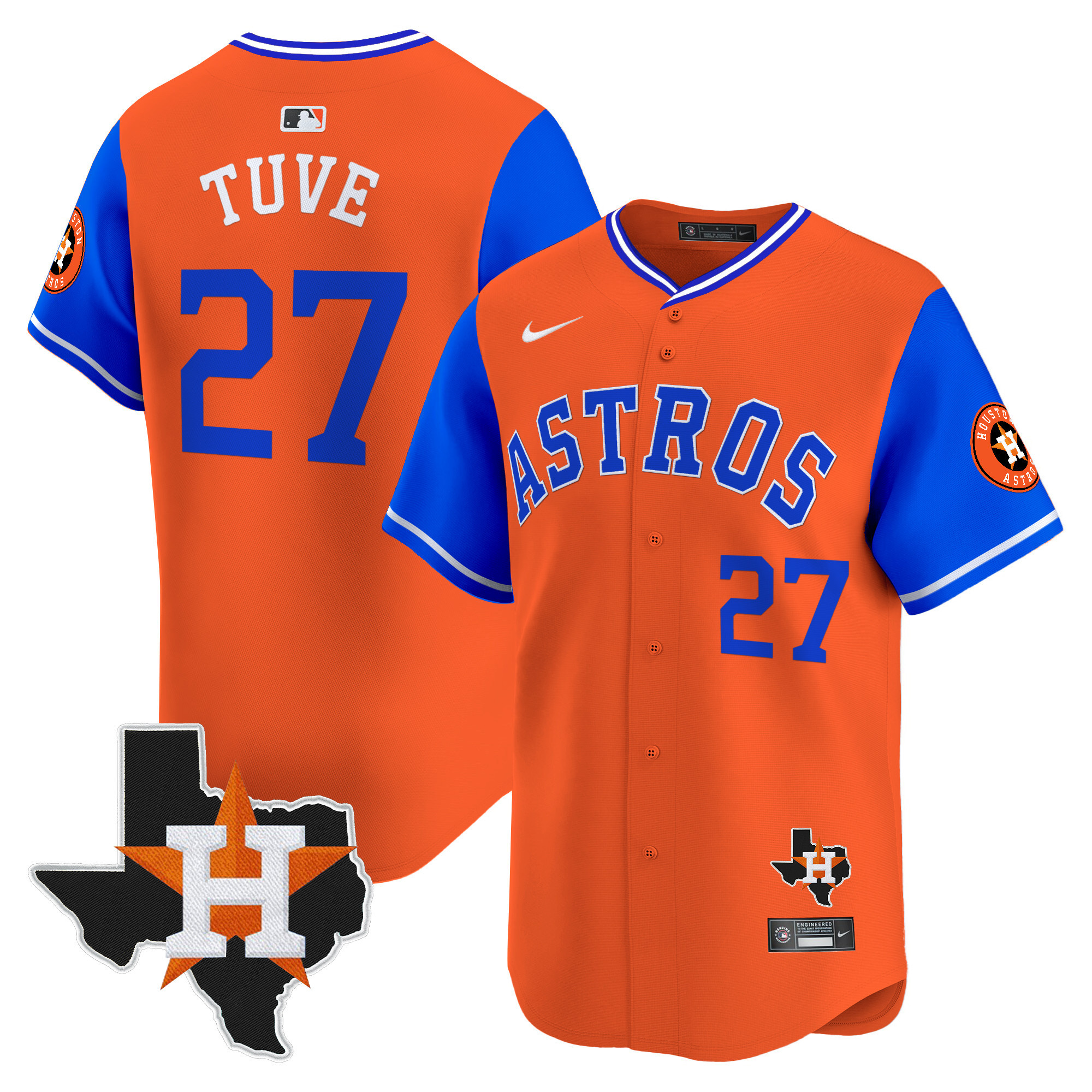 Men's Astros Nicknames Vapor Premier Limited Jersey - All Stitched