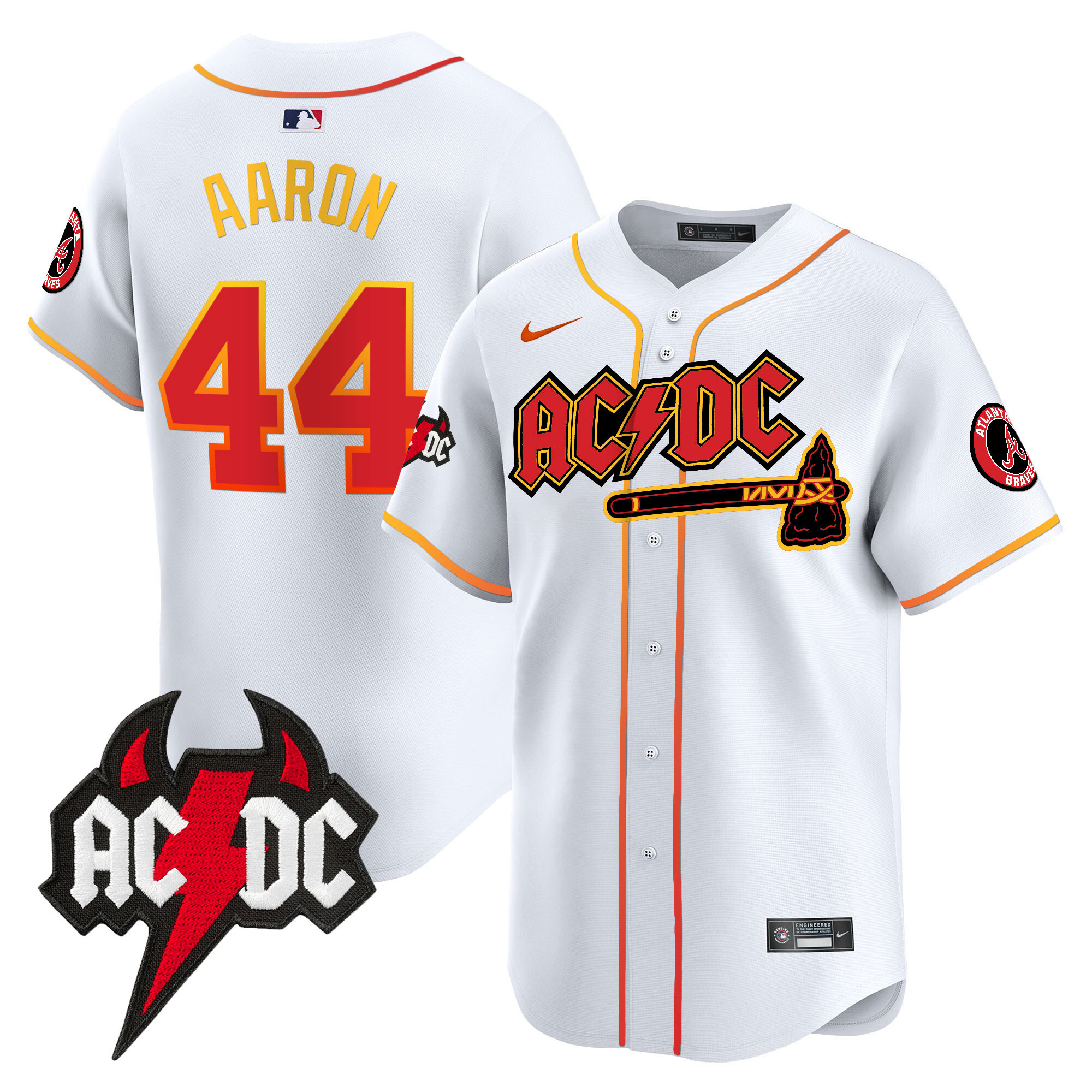 Men's Atlanta Braves AC/DC Vapor Premier Limited Jersey - All Stitched