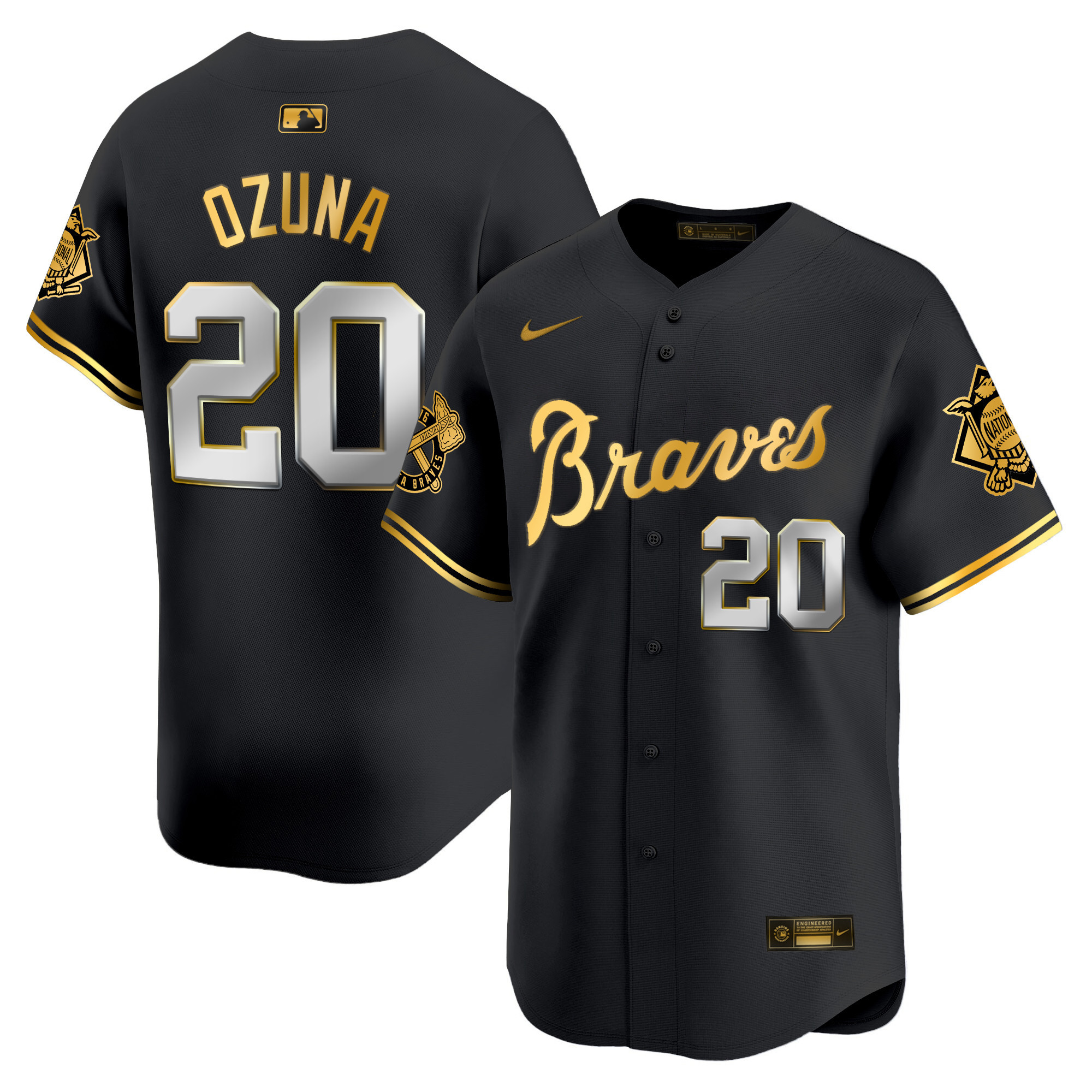 Men's Atlanta Braves Peaches n' Cream Vapor Premier Limited Jersey - All Stitched