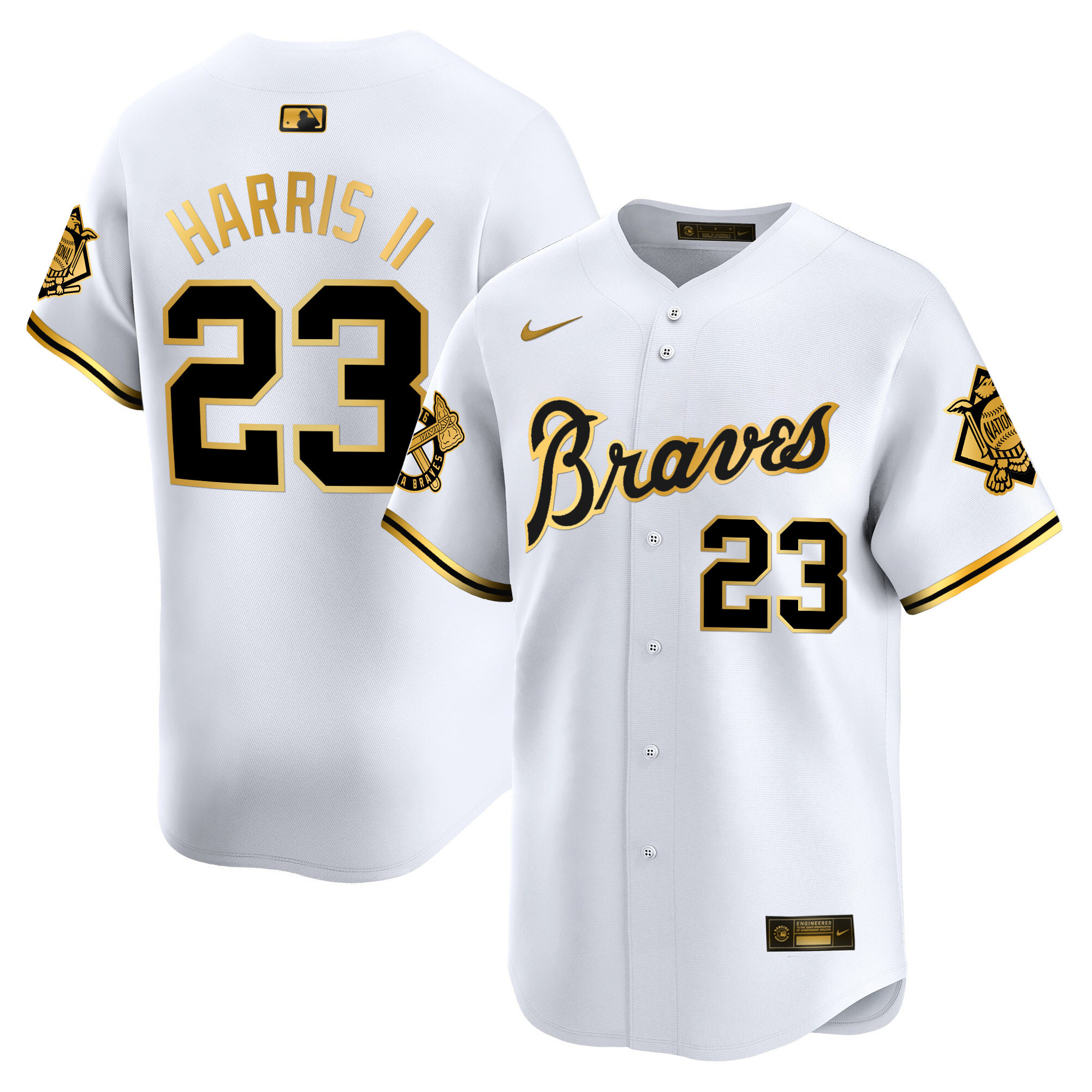 Men's Atlanta Braves Peaches n' Cream Vapor Premier Limited Jersey - All Stitched