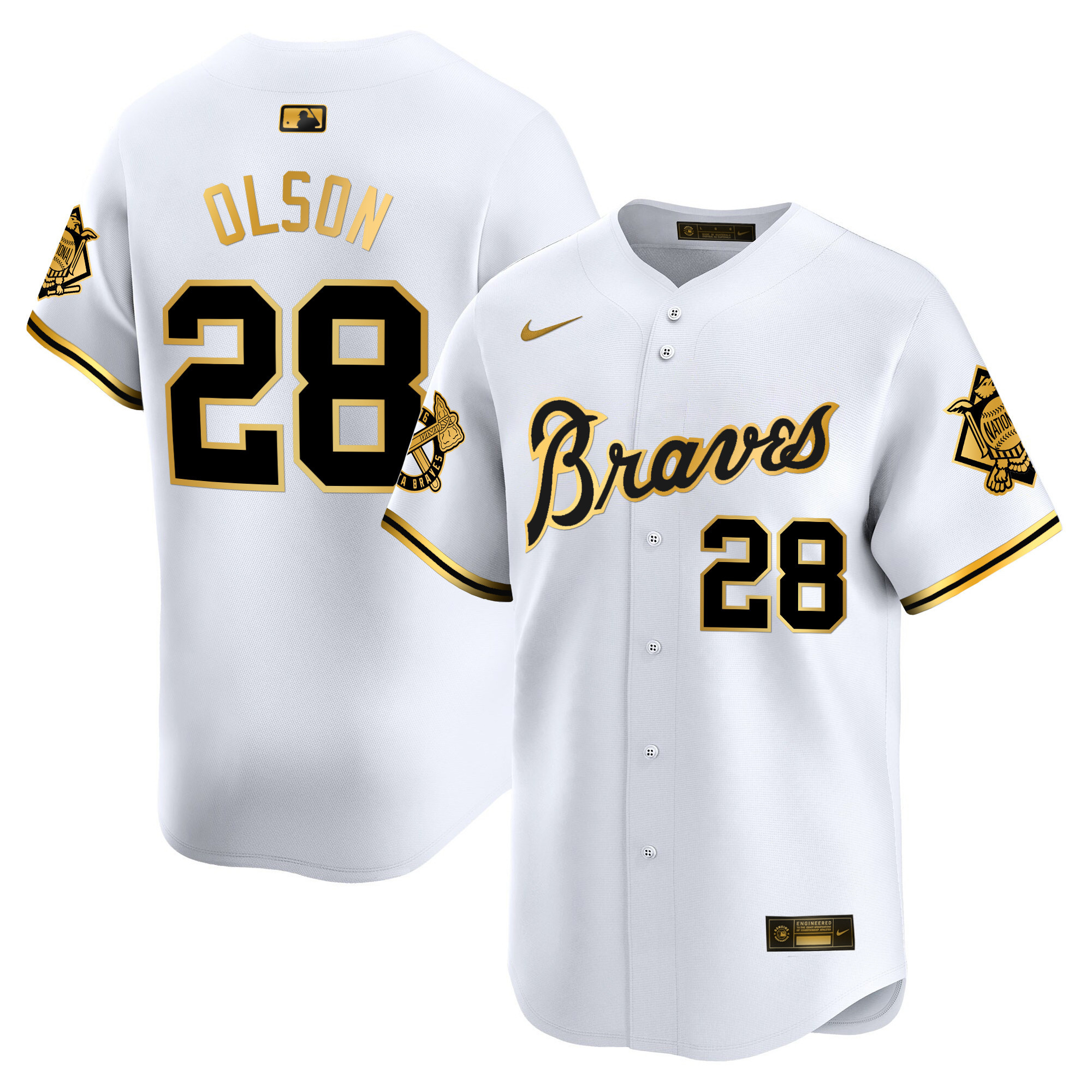 Men's Atlanta Braves Peaches n' Cream Vapor Premier Limited Jersey - All Stitched