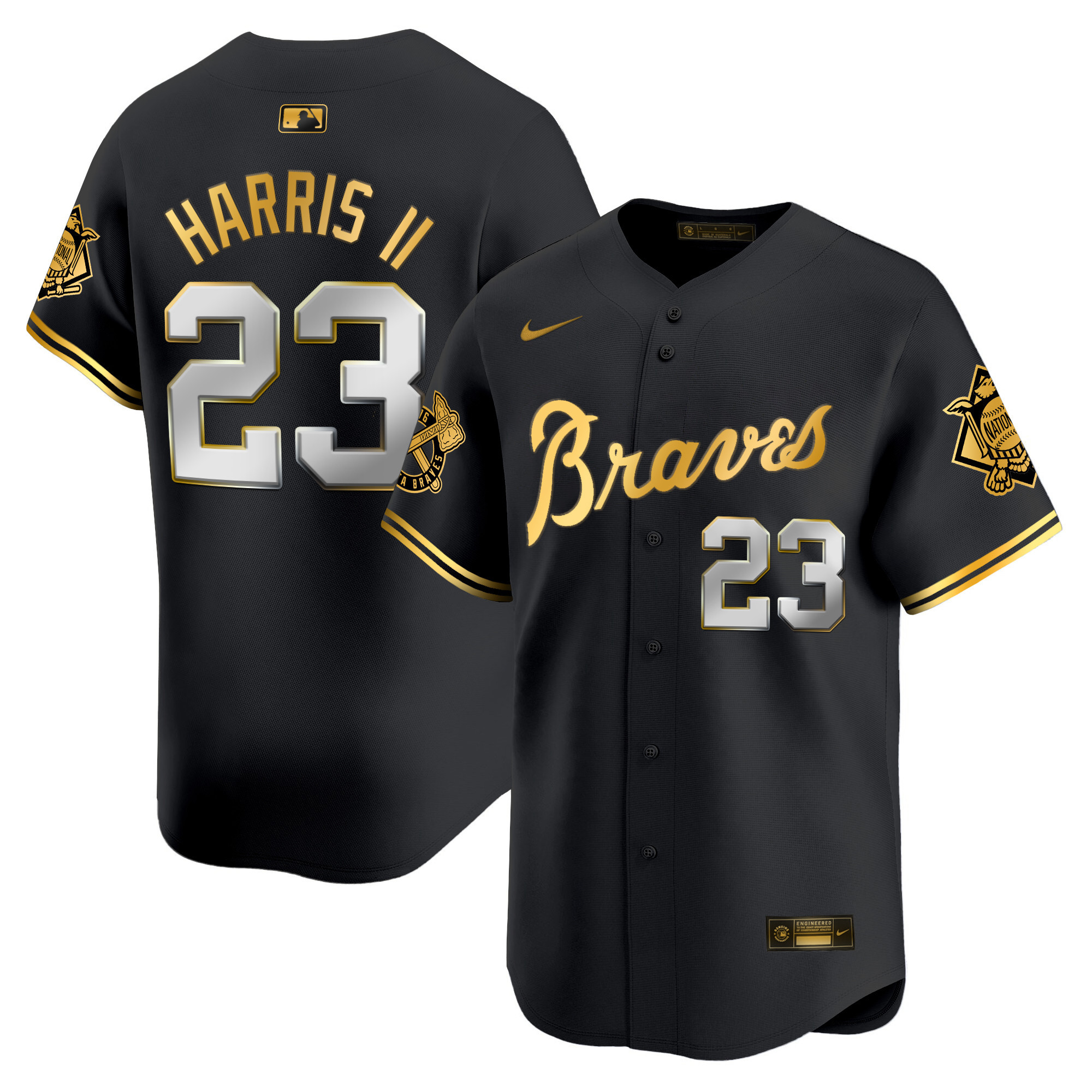 Men's Atlanta Braves Peaches n' Cream Vapor Premier Limited Jersey - All Stitched