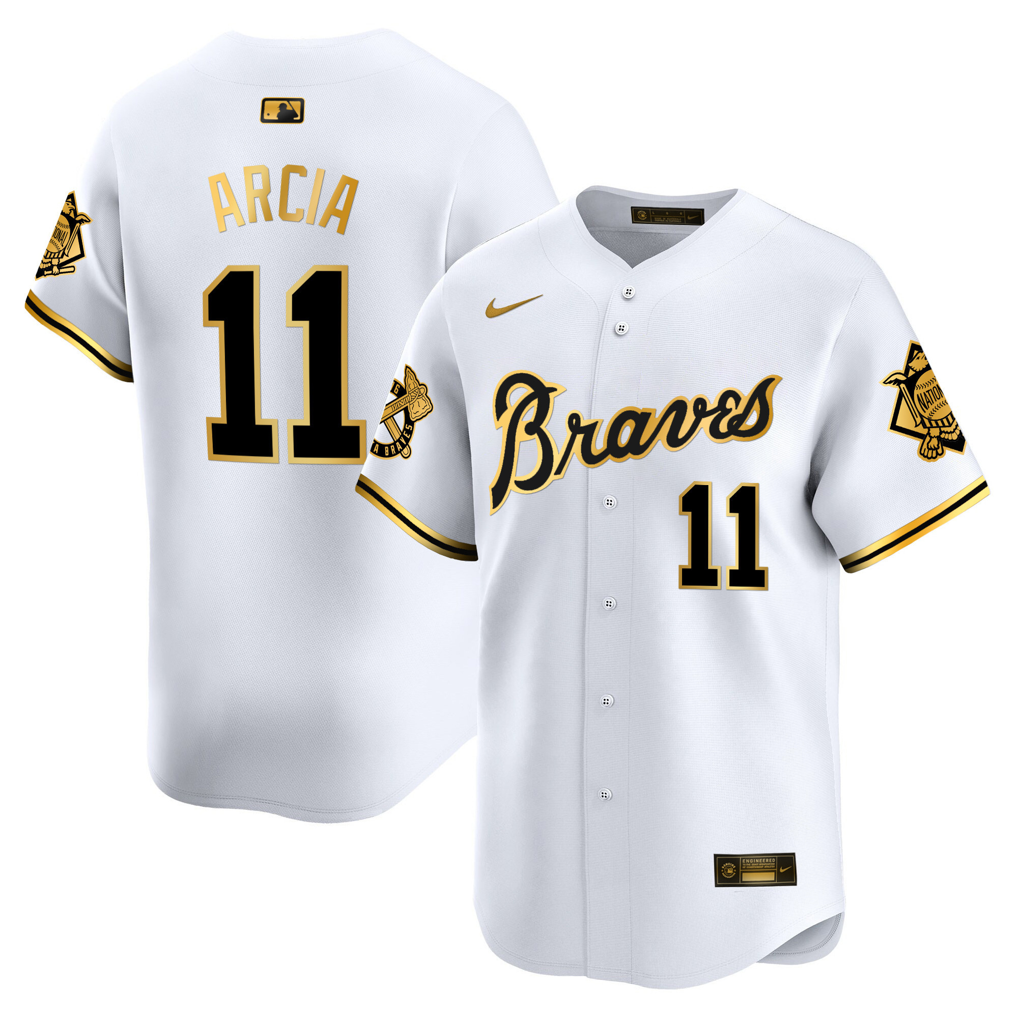 Men's Atlanta Braves Peaches n' Cream Vapor Premier Limited Jersey - All Stitched