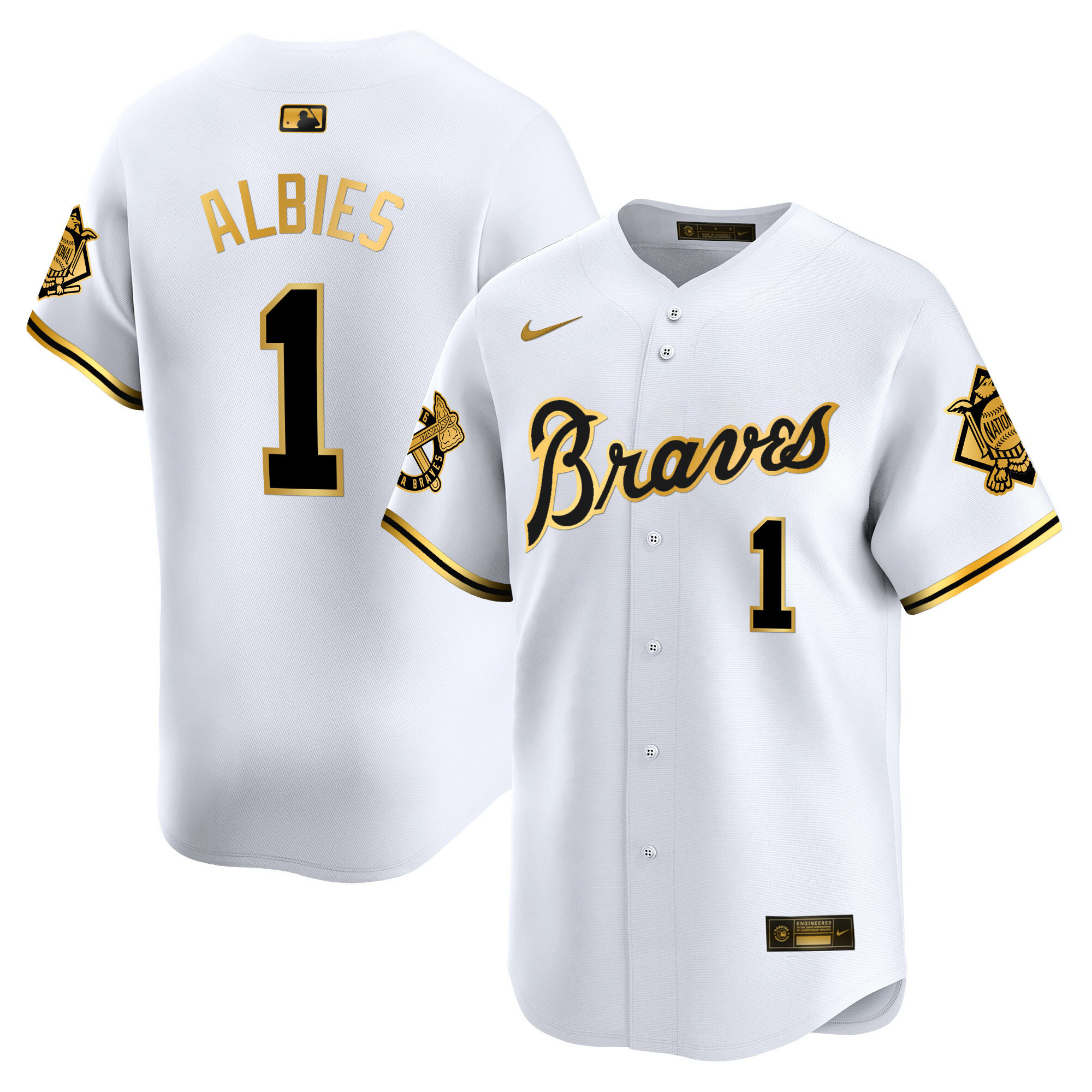 Men's Atlanta Braves Peaches n' Cream Vapor Premier Limited Jersey - All Stitched