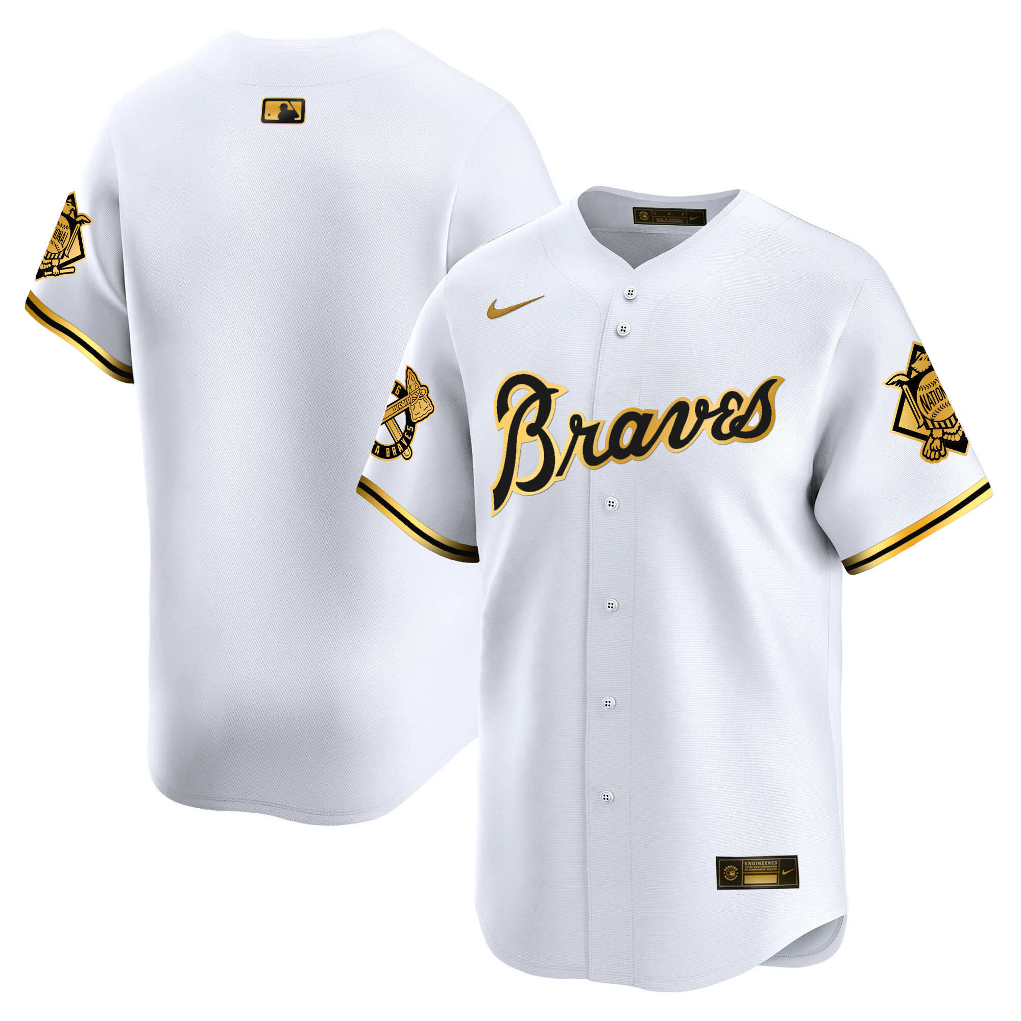 Men's Atlanta Braves Peaches n' Cream Vapor Premier Limited Jersey - All Stitched