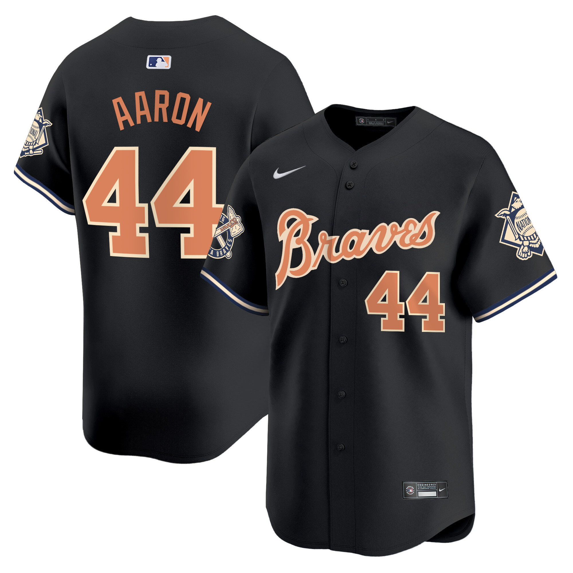 Men's Atlanta Braves Peaches n' Cream Vapor Premier Limited Jersey - All Stitched