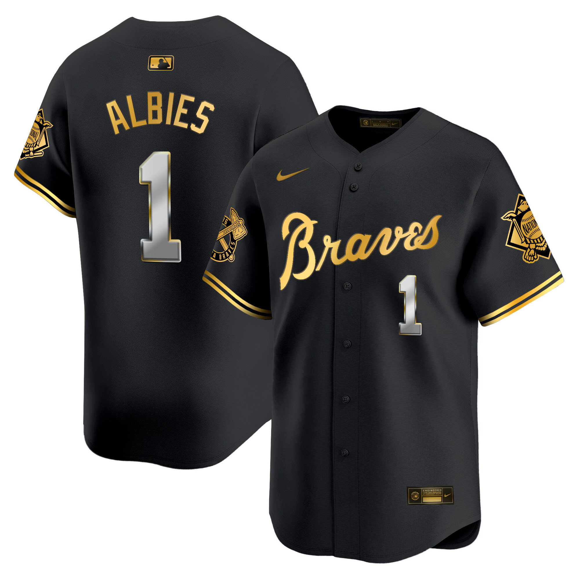 Men's Atlanta Braves Peaches n' Cream Vapor Premier Limited Jersey - All Stitched