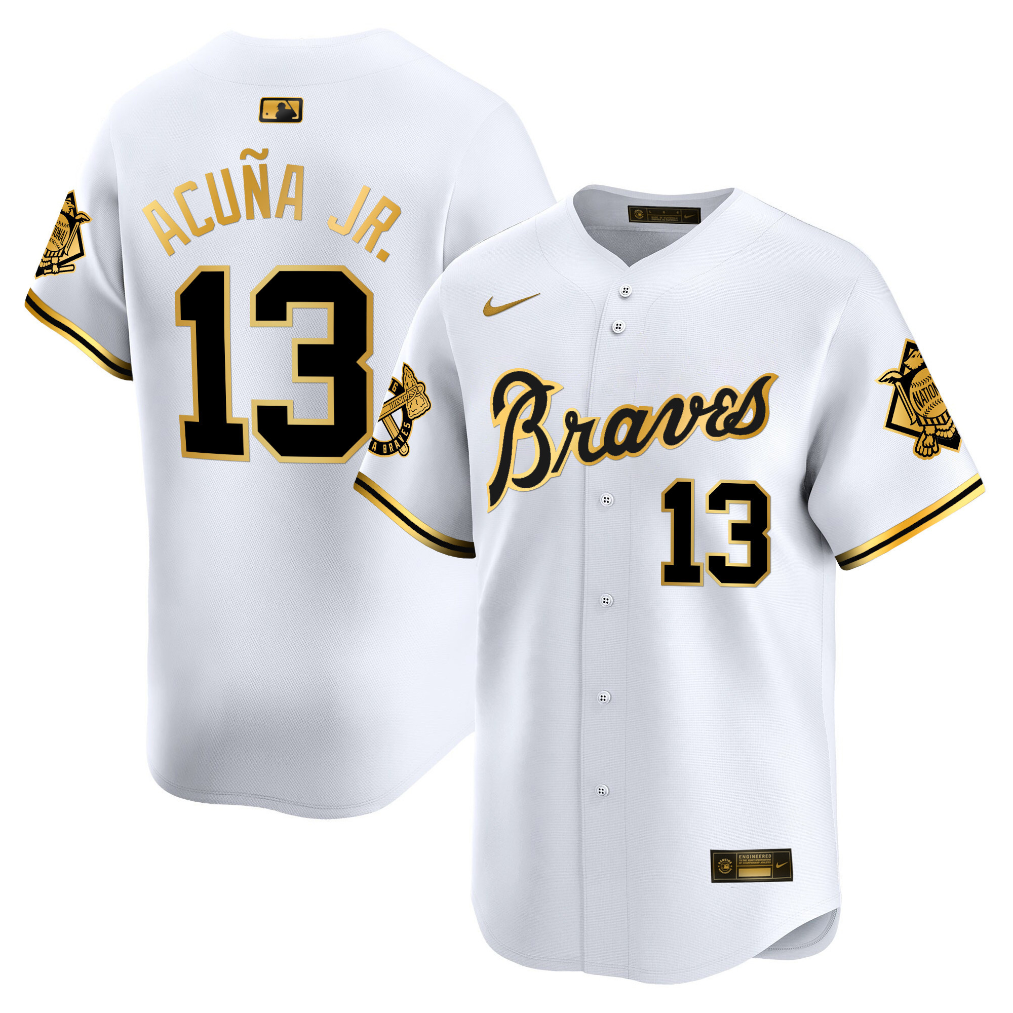 Men's Atlanta Braves Peaches n' Cream Vapor Premier Limited Jersey - All Stitched