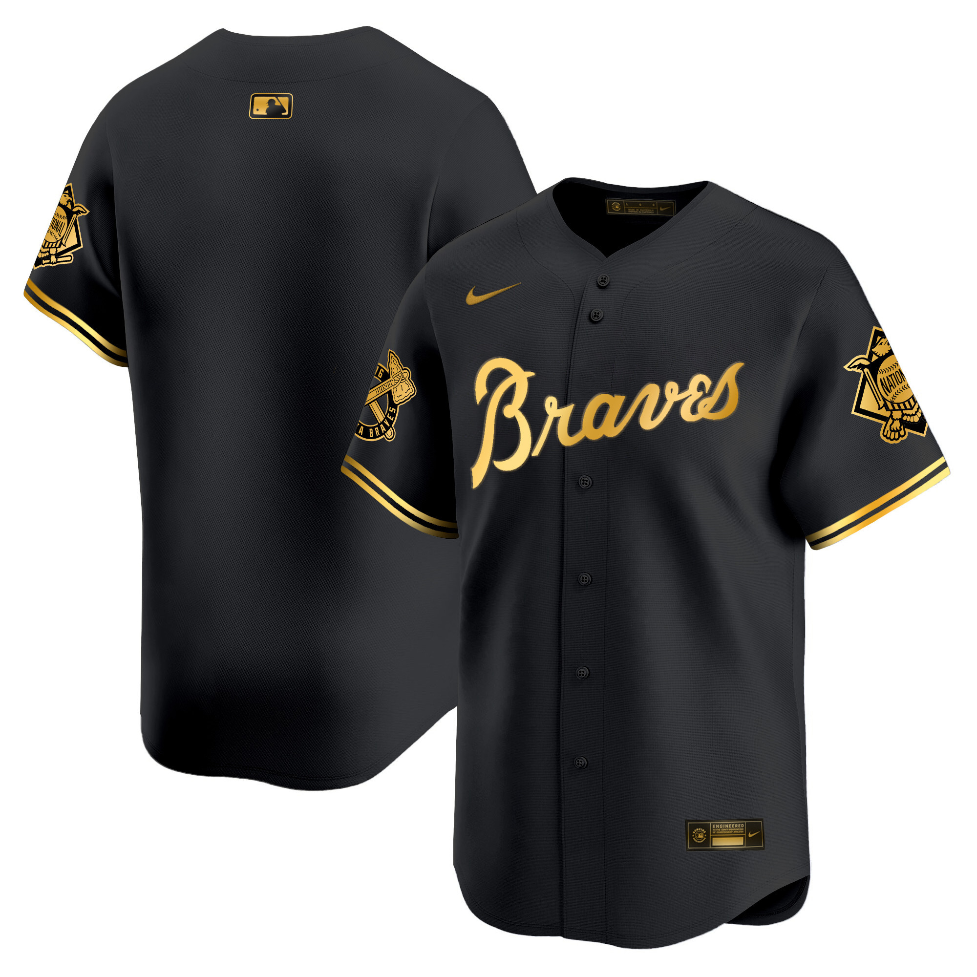 Men's Atlanta Braves Peaches n' Cream Vapor Premier Limited Jersey - All Stitched