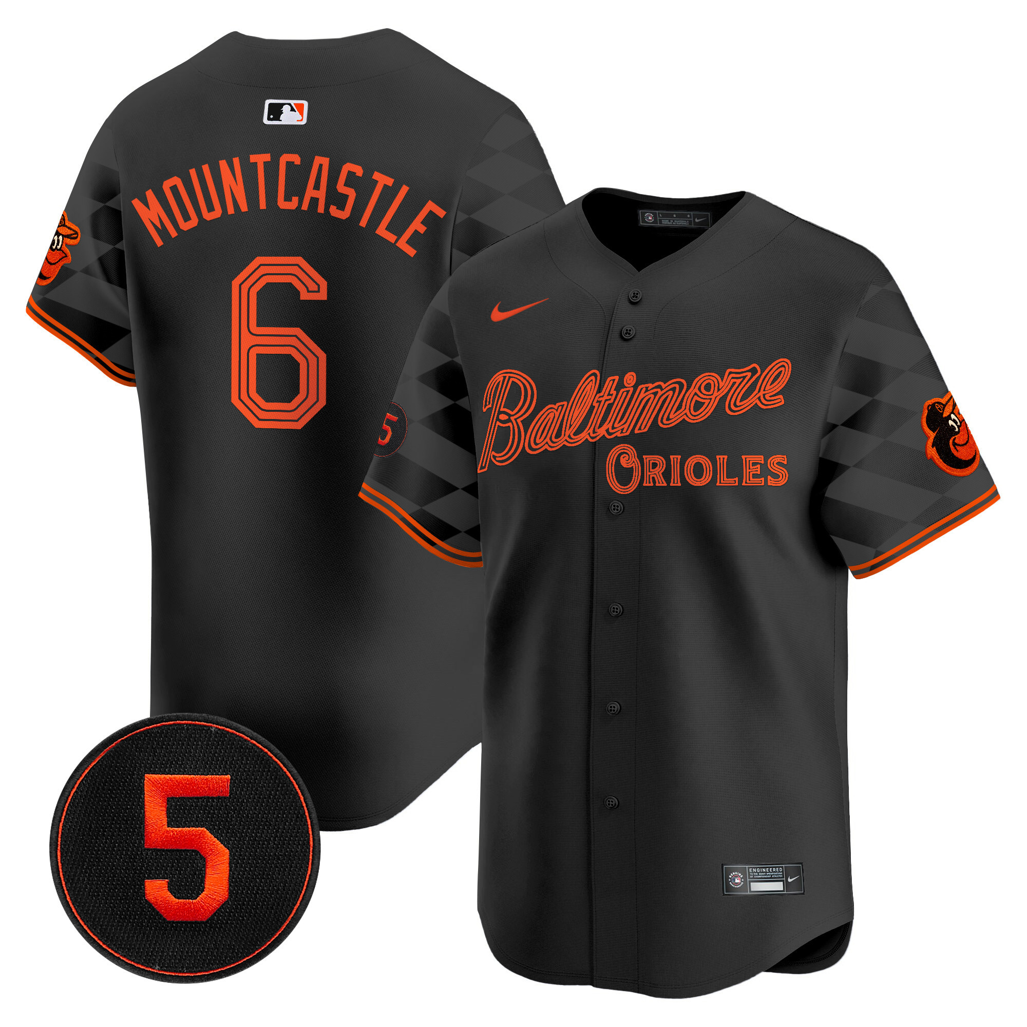 Men’s Baltimore Orioles City Light Vapor Premier Limited Jersey - All Stitched