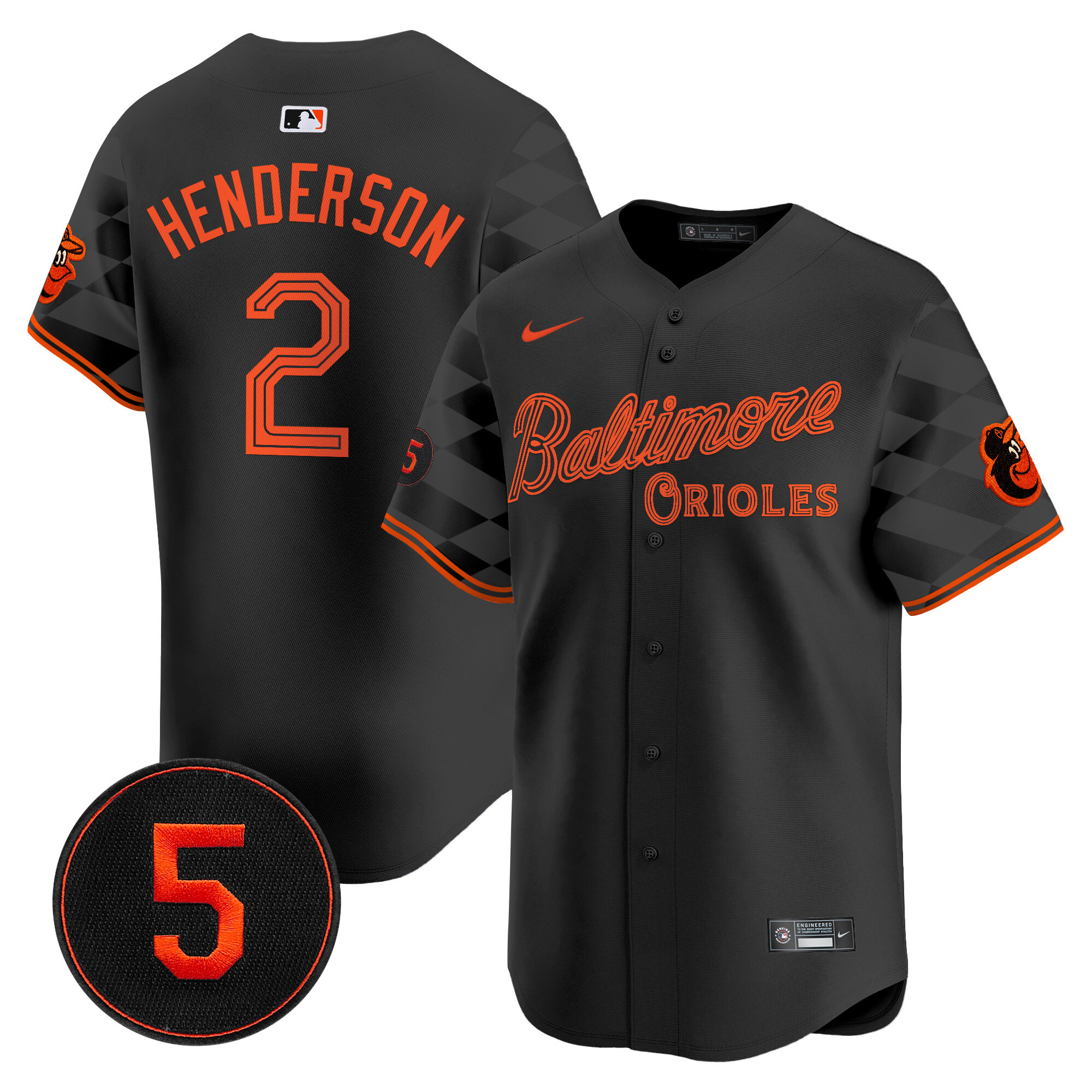 Men’s Baltimore Orioles City Light Vapor Premier Limited Jersey - All Stitched