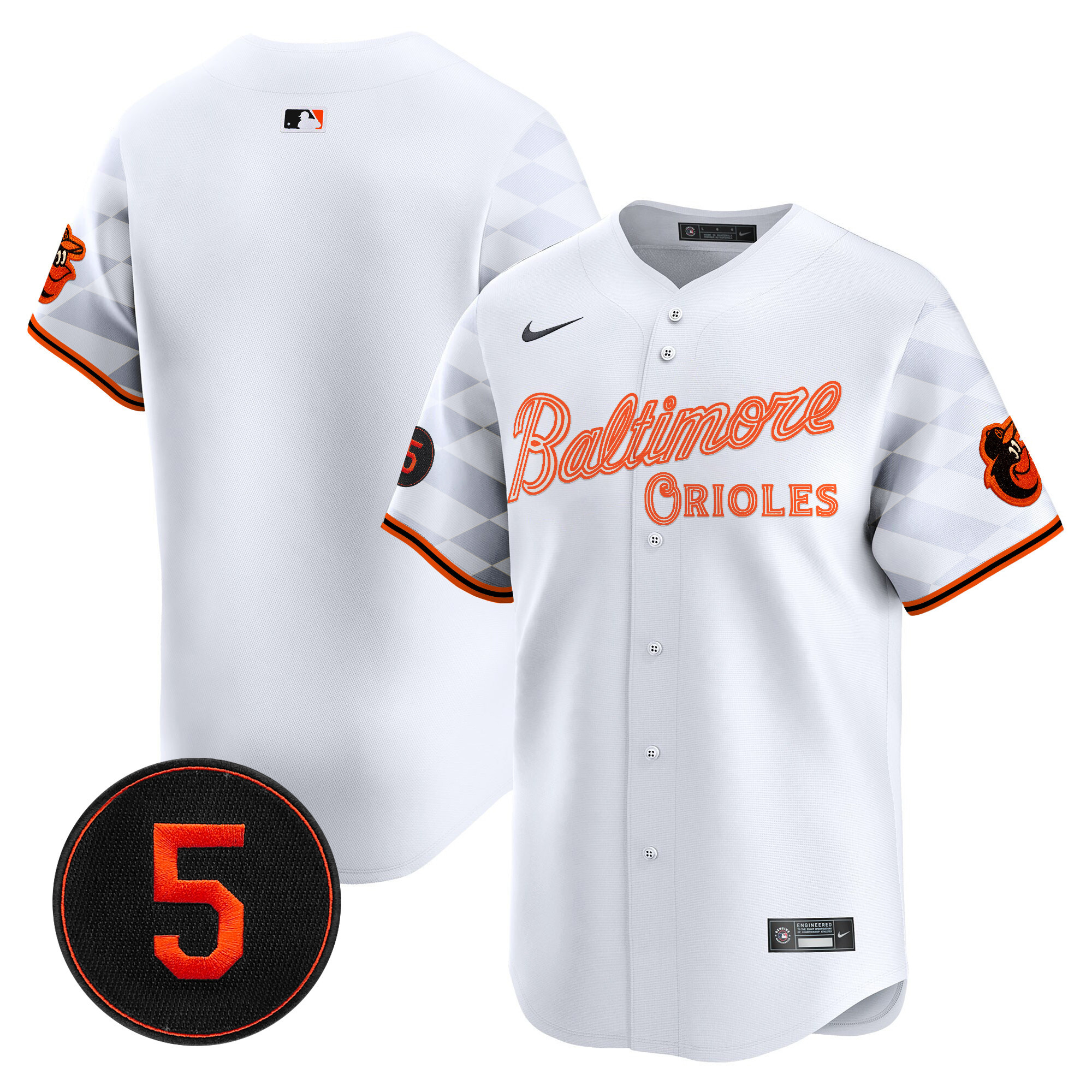 Men’s Baltimore Orioles City Light Vapor Premier Limited Jersey - All Stitched