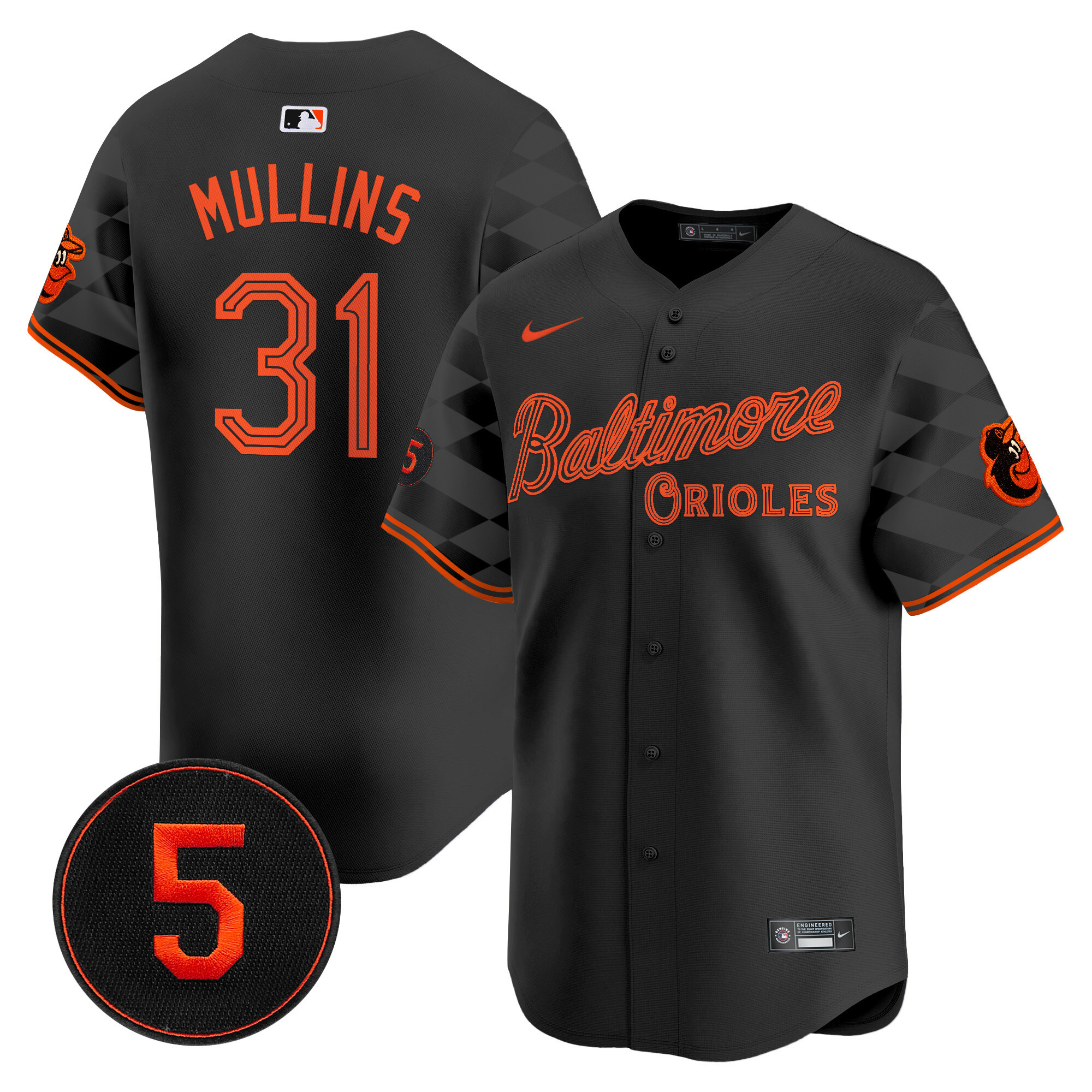 Men’s Baltimore Orioles City Light Vapor Premier Limited Jersey - All Stitched