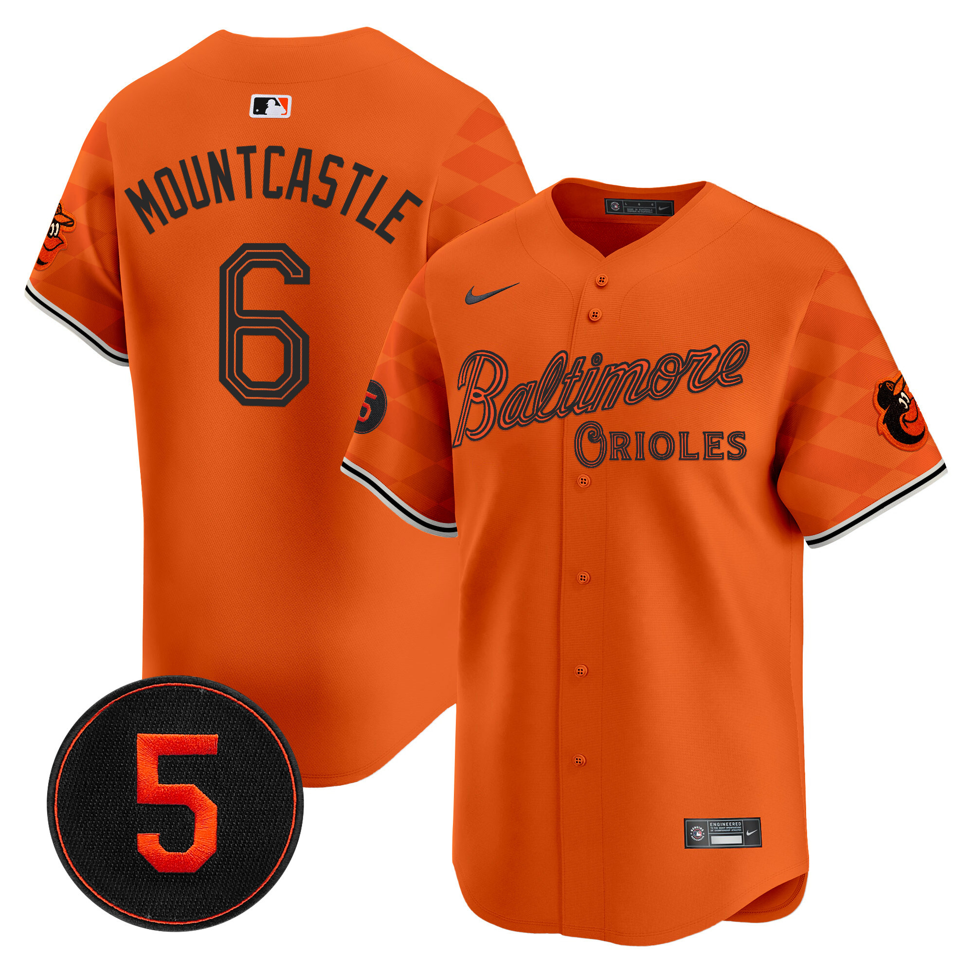 Men’s Baltimore Orioles City Light Vapor Premier Limited Jersey - All Stitched