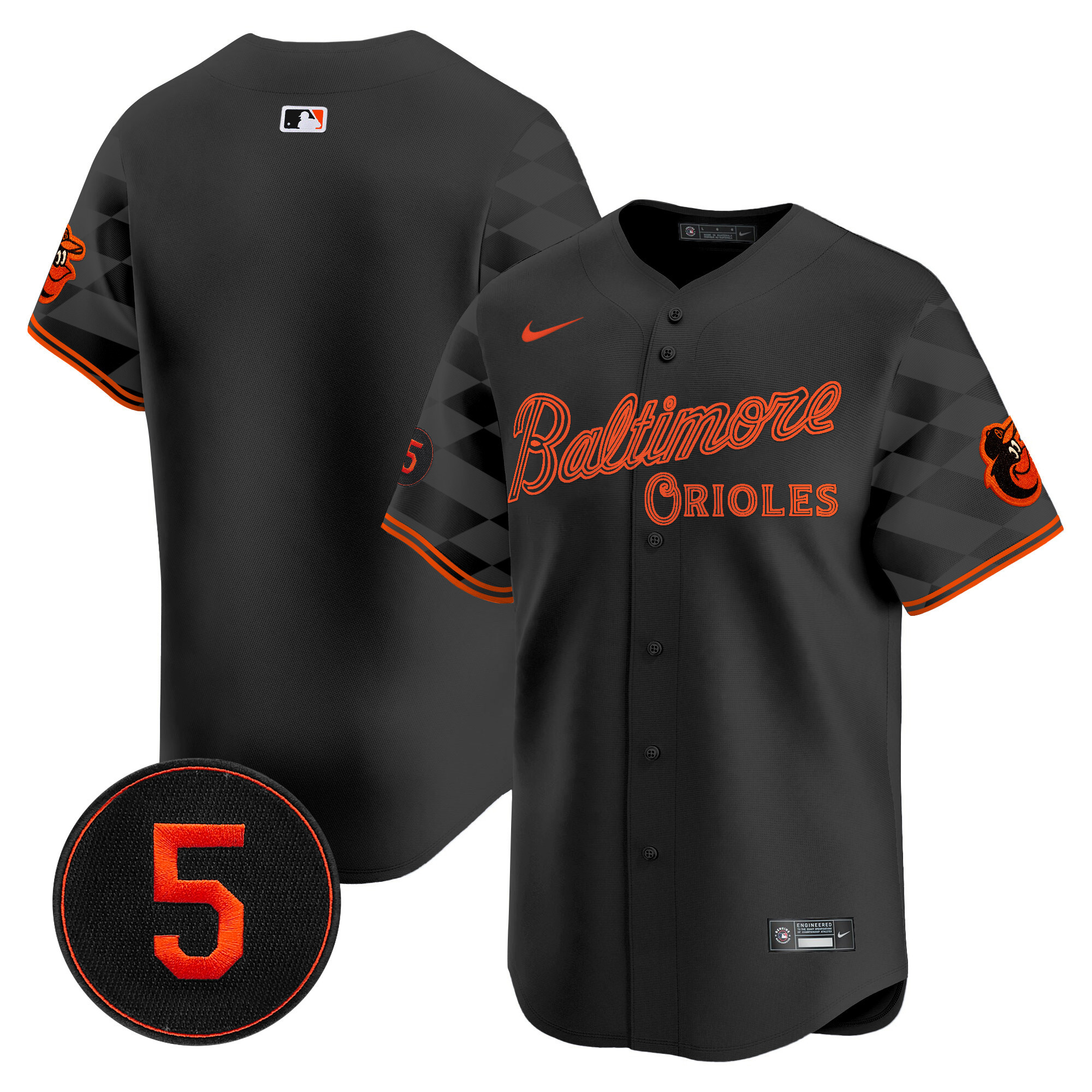 Men’s Baltimore Orioles City Light Vapor Premier Limited Jersey - All Stitched