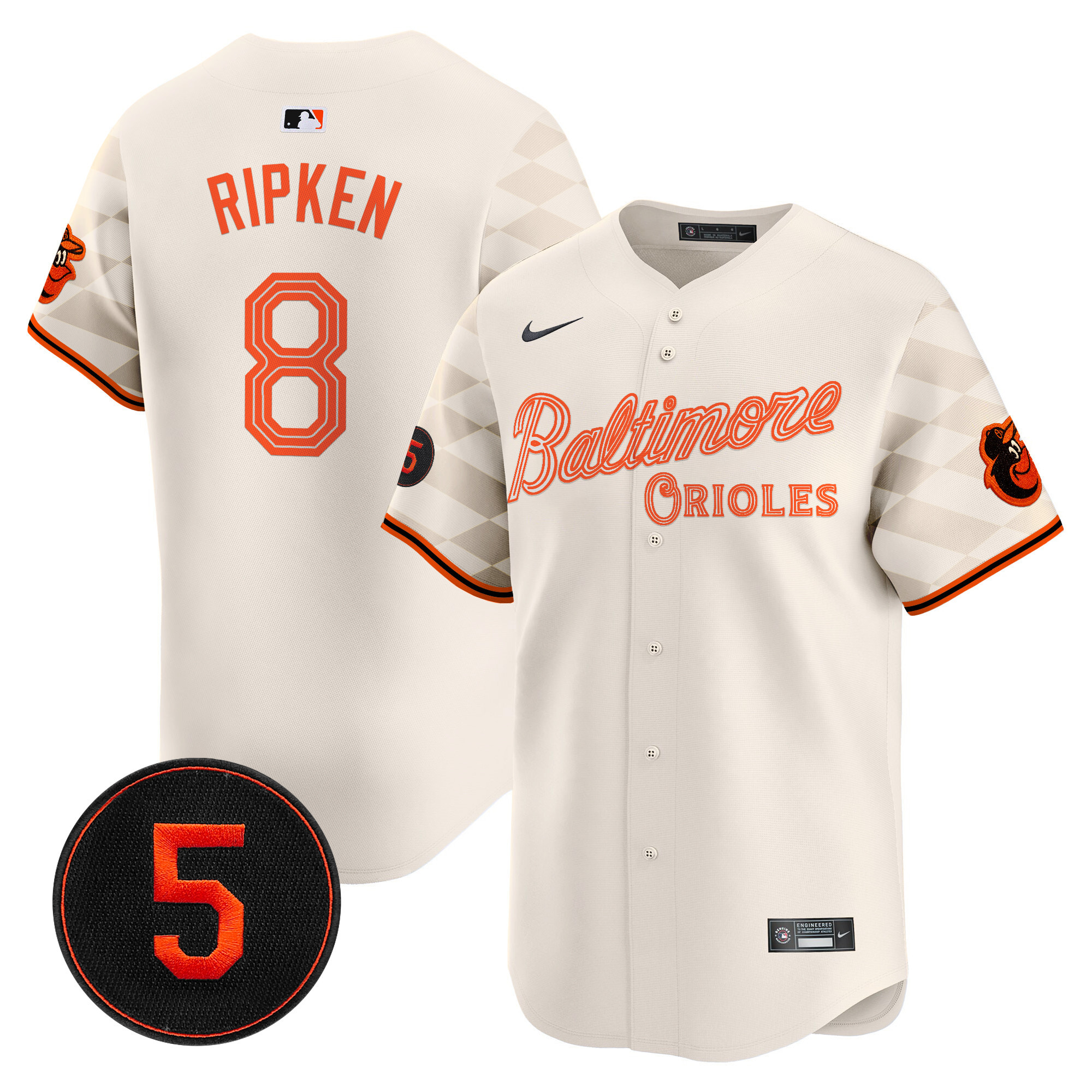 Men’s Baltimore Orioles City Light Vapor Premier Limited Jersey - All Stitched