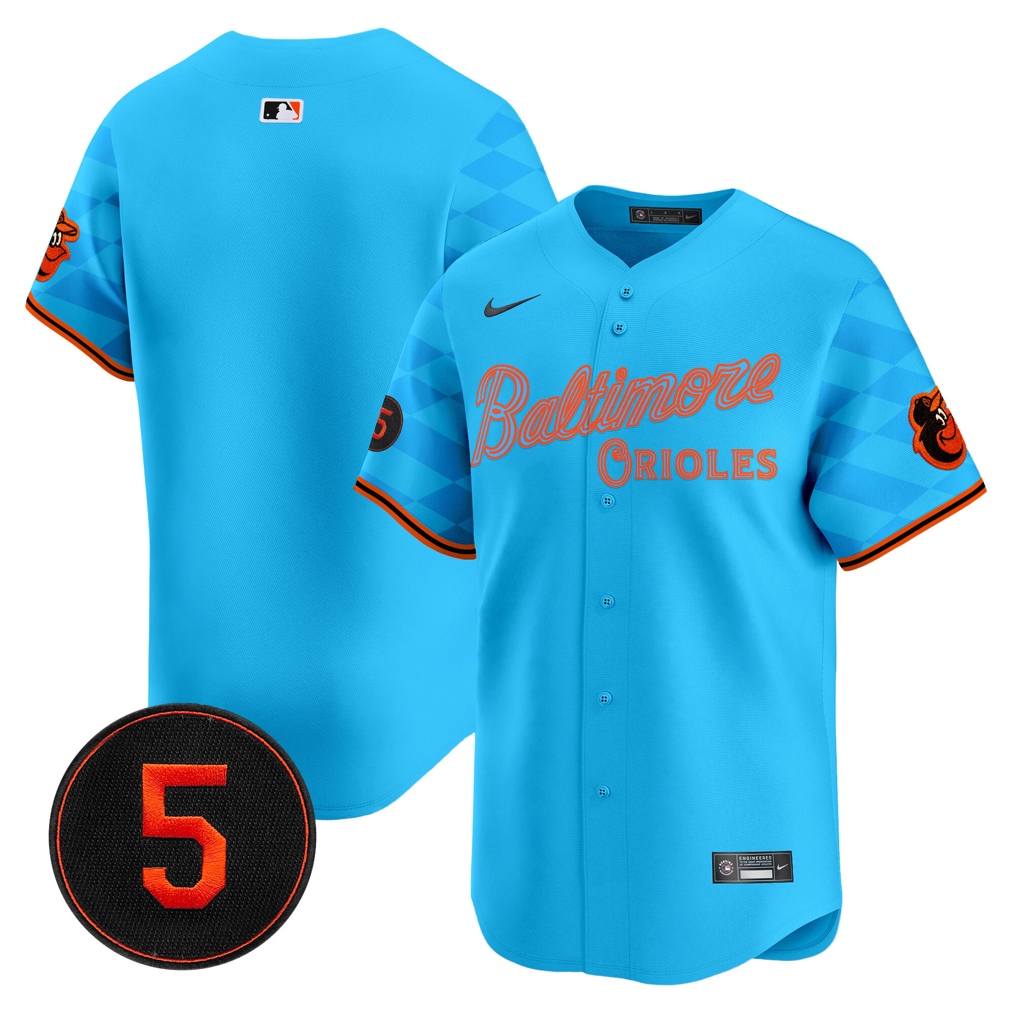 Men’s Baltimore Orioles City Light Vapor Premier Limited Jersey - All Stitched