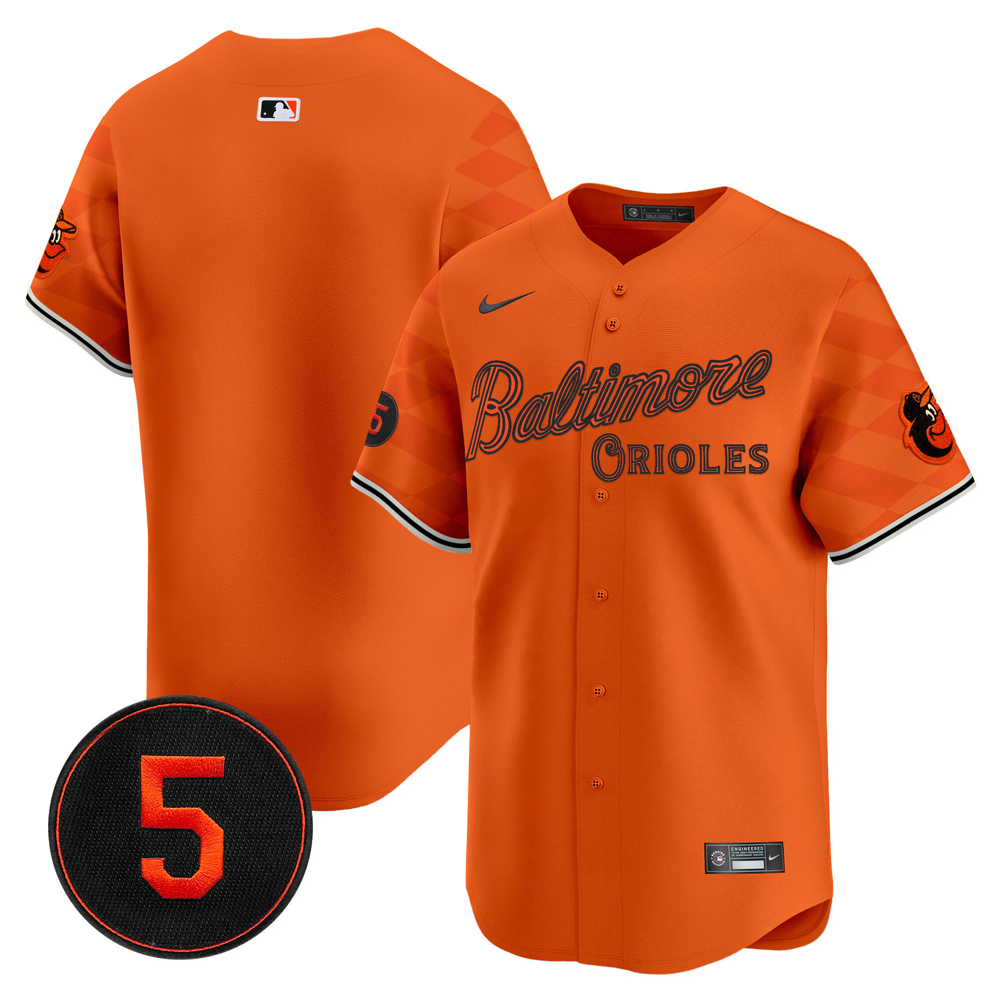 Men’s Baltimore Orioles City Light Vapor Premier Limited Jersey - All Stitched