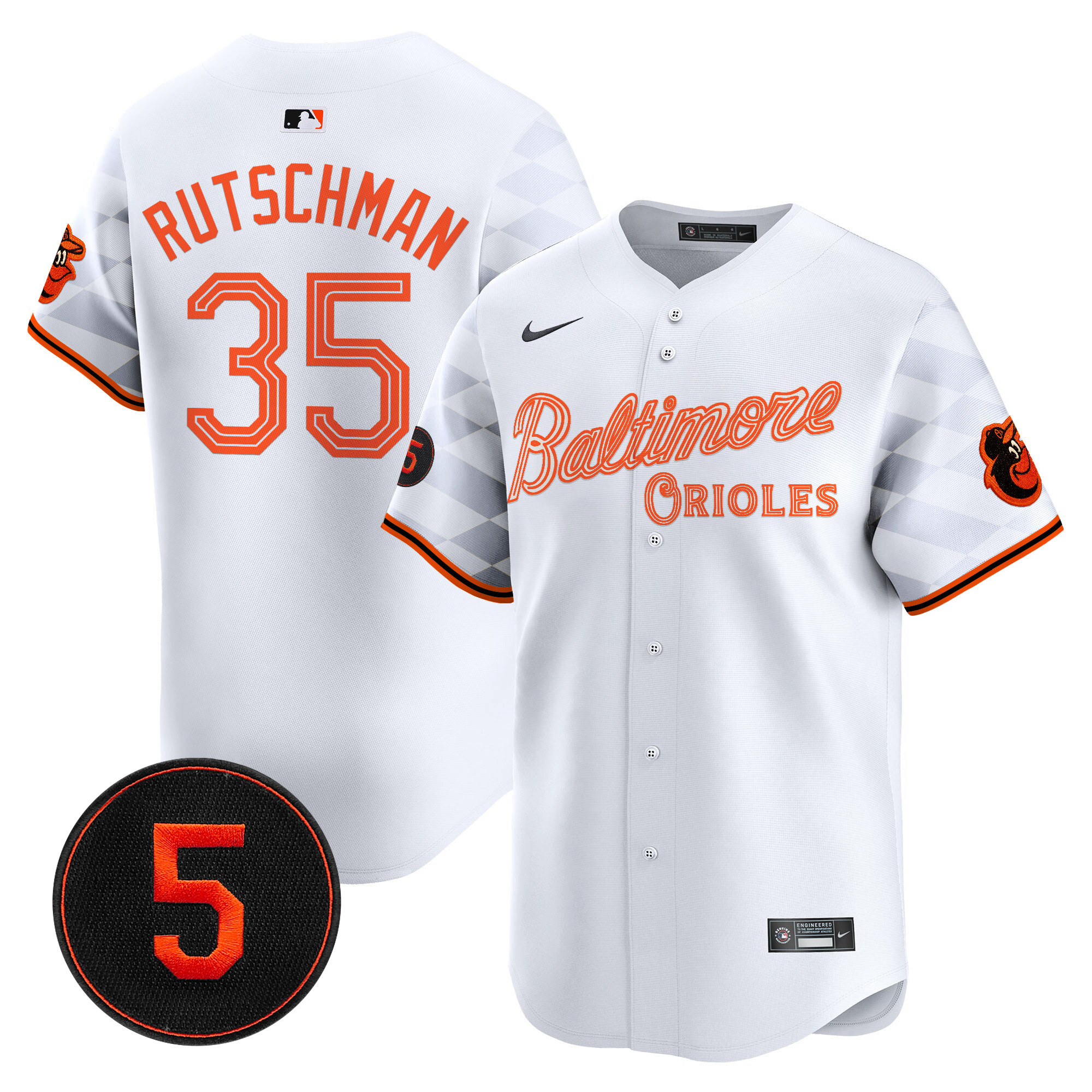 Men’s Baltimore Orioles City Light Vapor Premier Limited Jersey - All Stitched