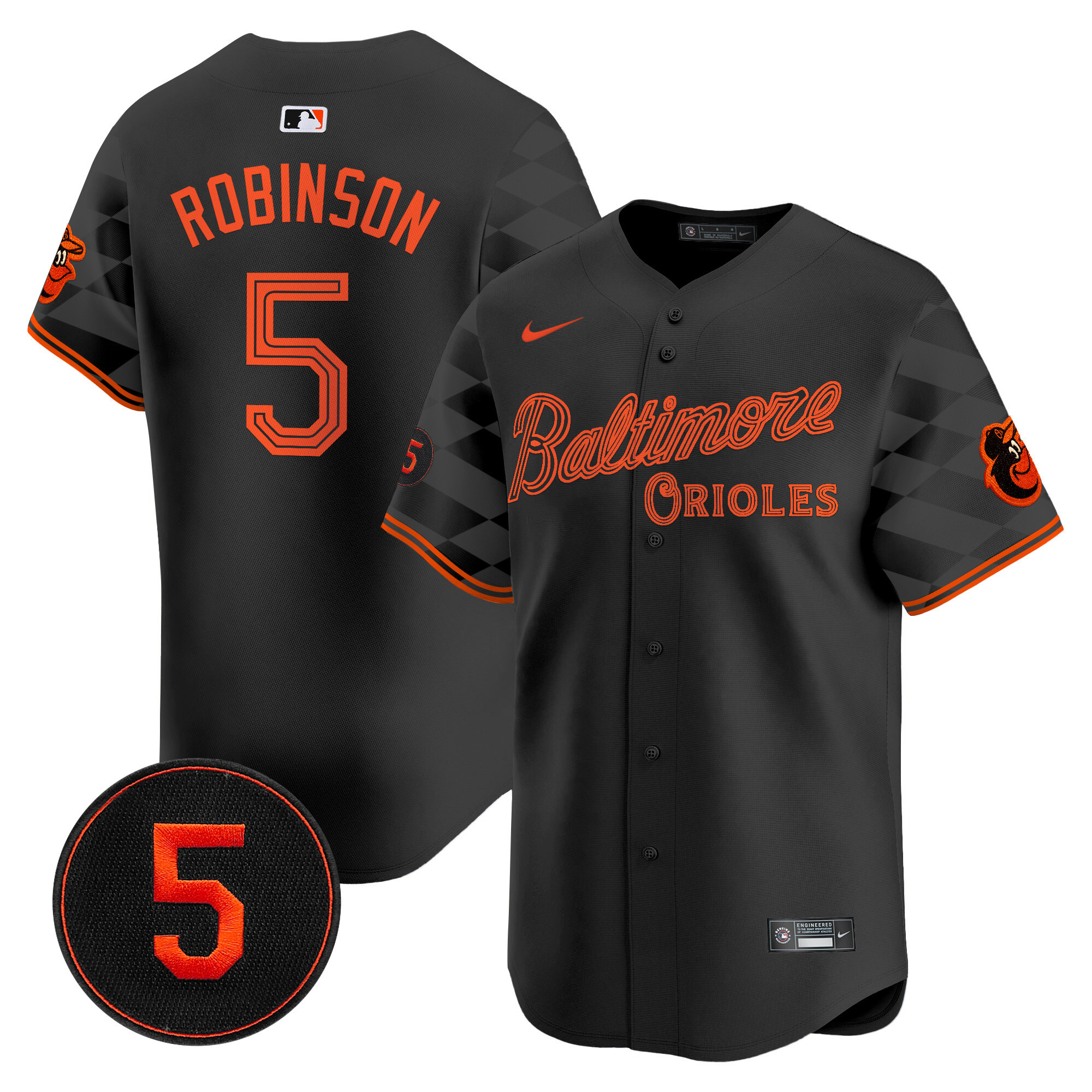 Men’s Baltimore Orioles City Light Vapor Premier Limited Jersey - All Stitched