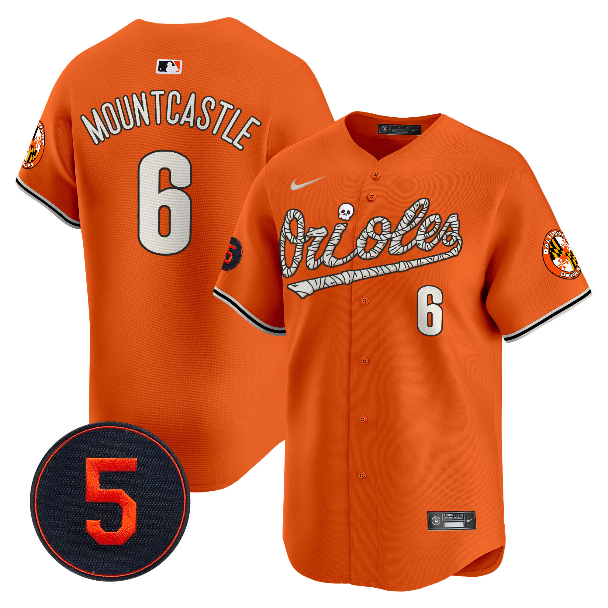 Men’s Baltimore Orioles Halloween Vapor Premier Limited Jersey - All Stitched
