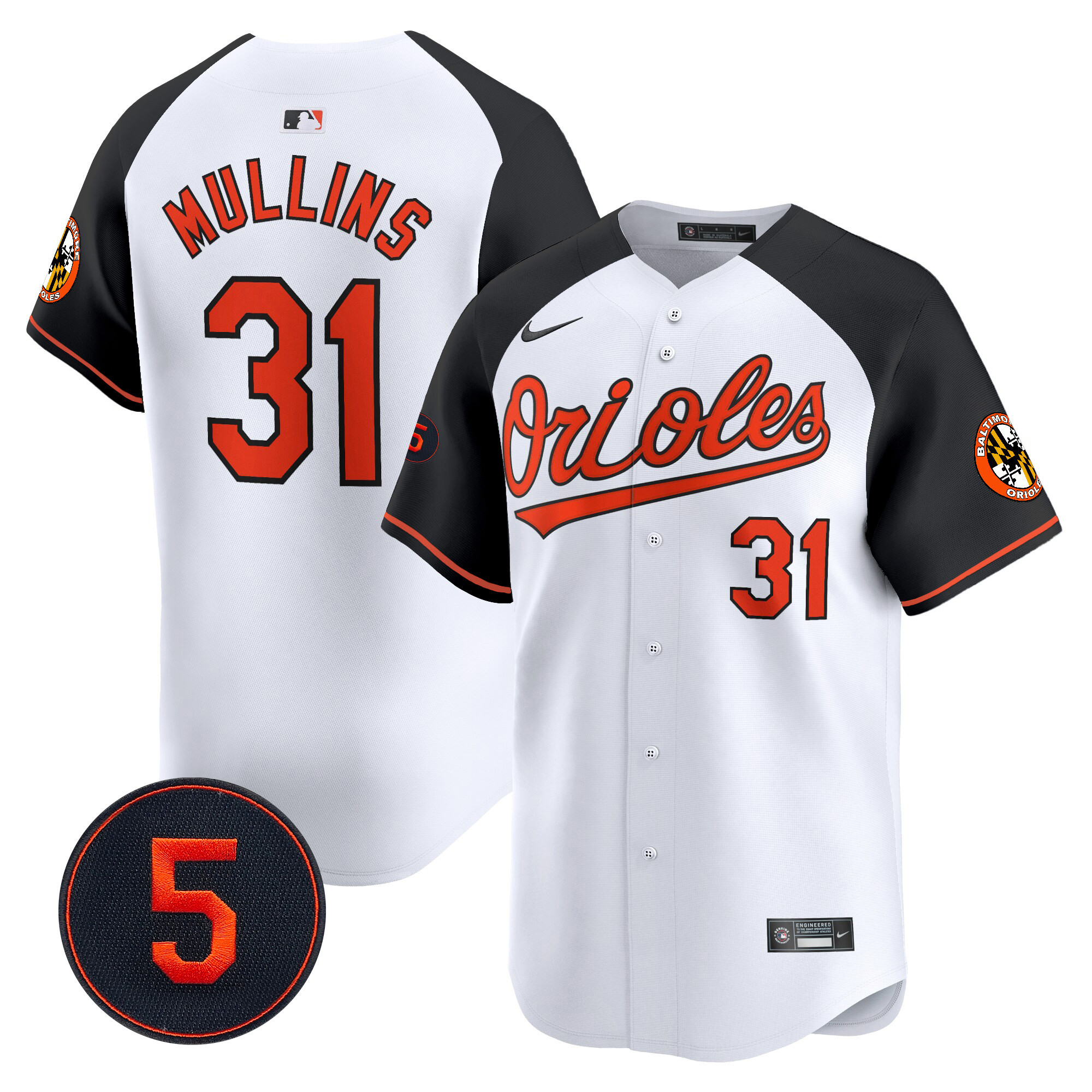 Men’s Baltimore Orioles Robinson Patch Vapor Premier Limited Jersey V2 - All Stitched