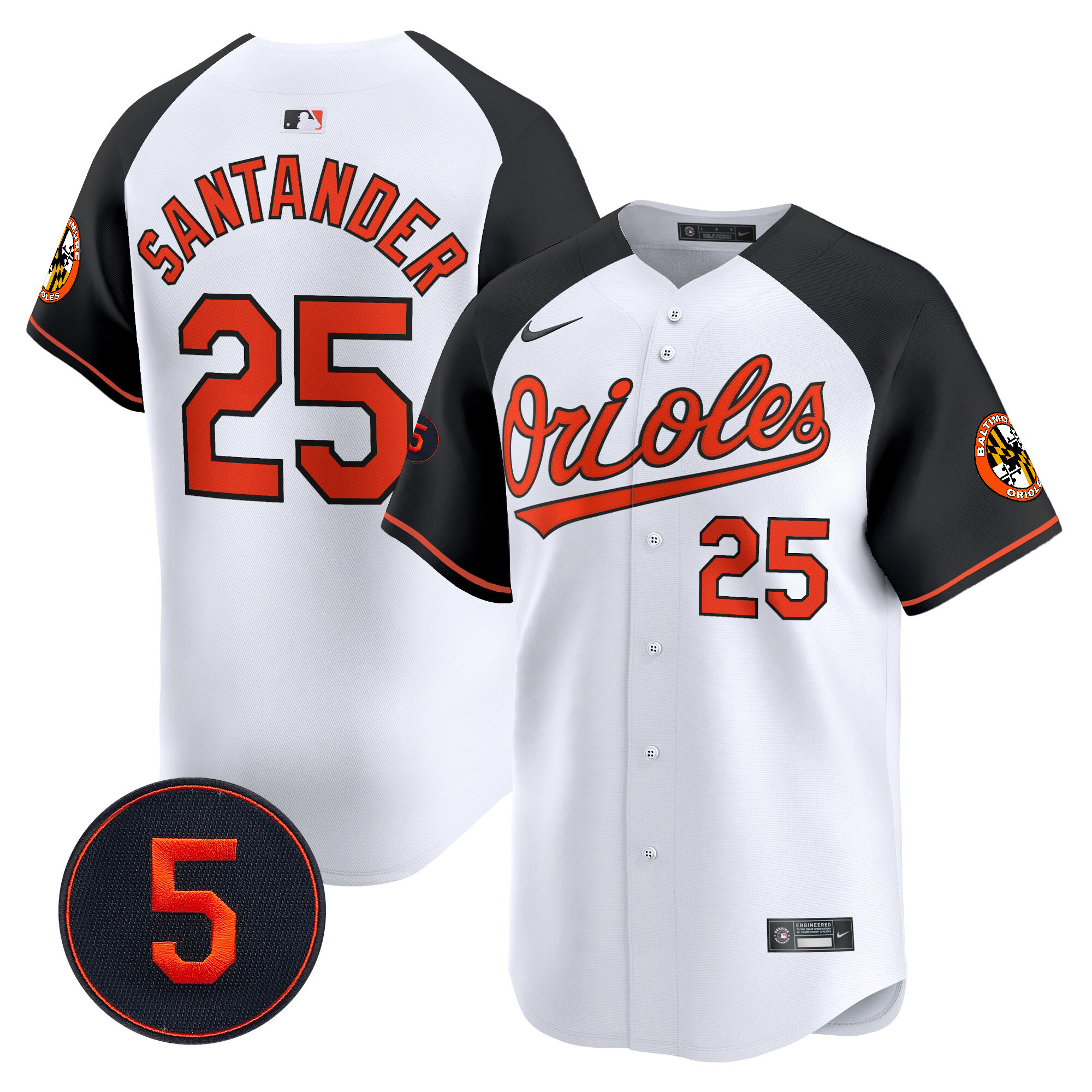 Men’s Baltimore Orioles Robinson Patch Vapor Premier Limited Jersey V2 - All Stitched