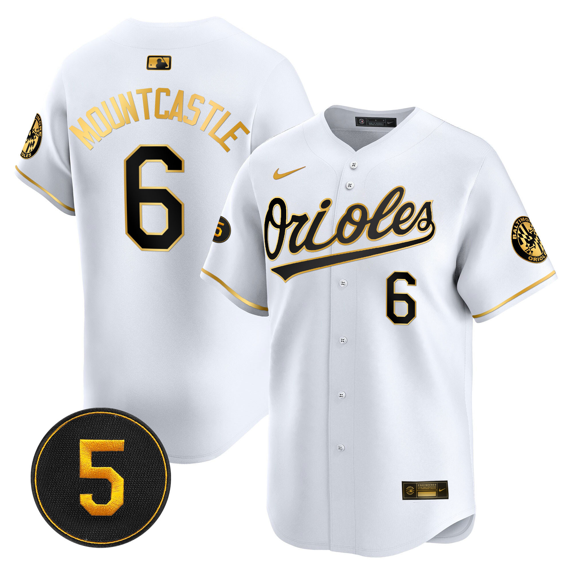 Men’s Baltimore Orioles Robinson Patch Vapor Premier Limited Jersey V2 - All Stitched
