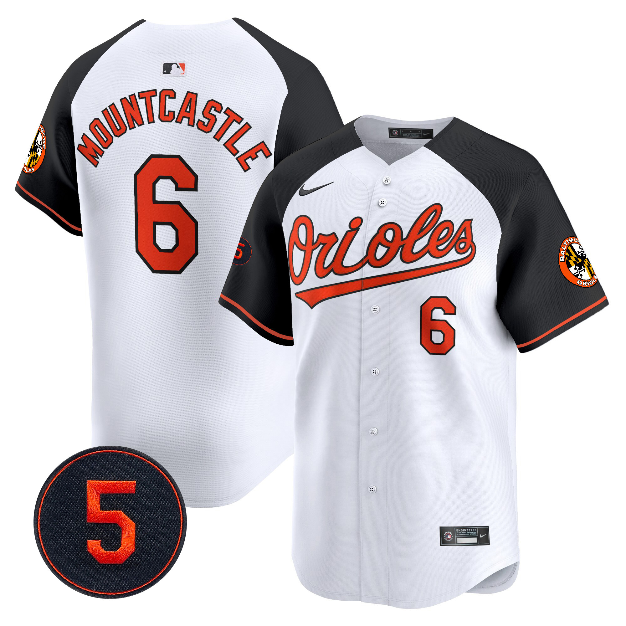 Men’s Baltimore Orioles Robinson Patch Vapor Premier Limited Jersey V2 - All Stitched