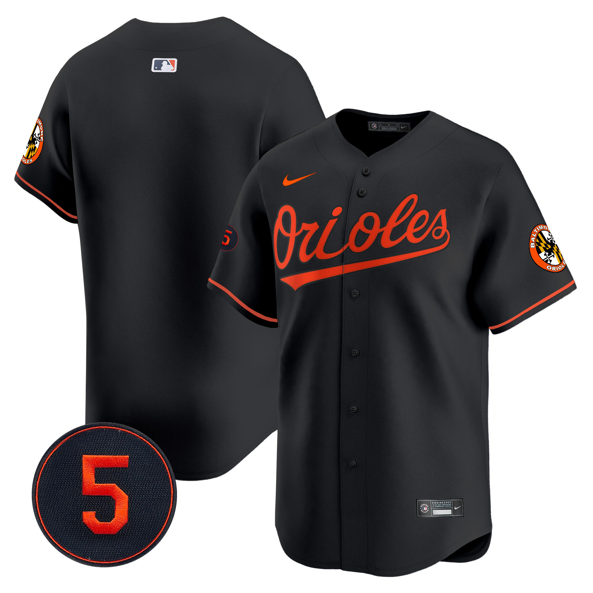 Men’s Baltimore Orioles Robinson Patch Vapor Premier Limited Jersey V2 - All Stitched