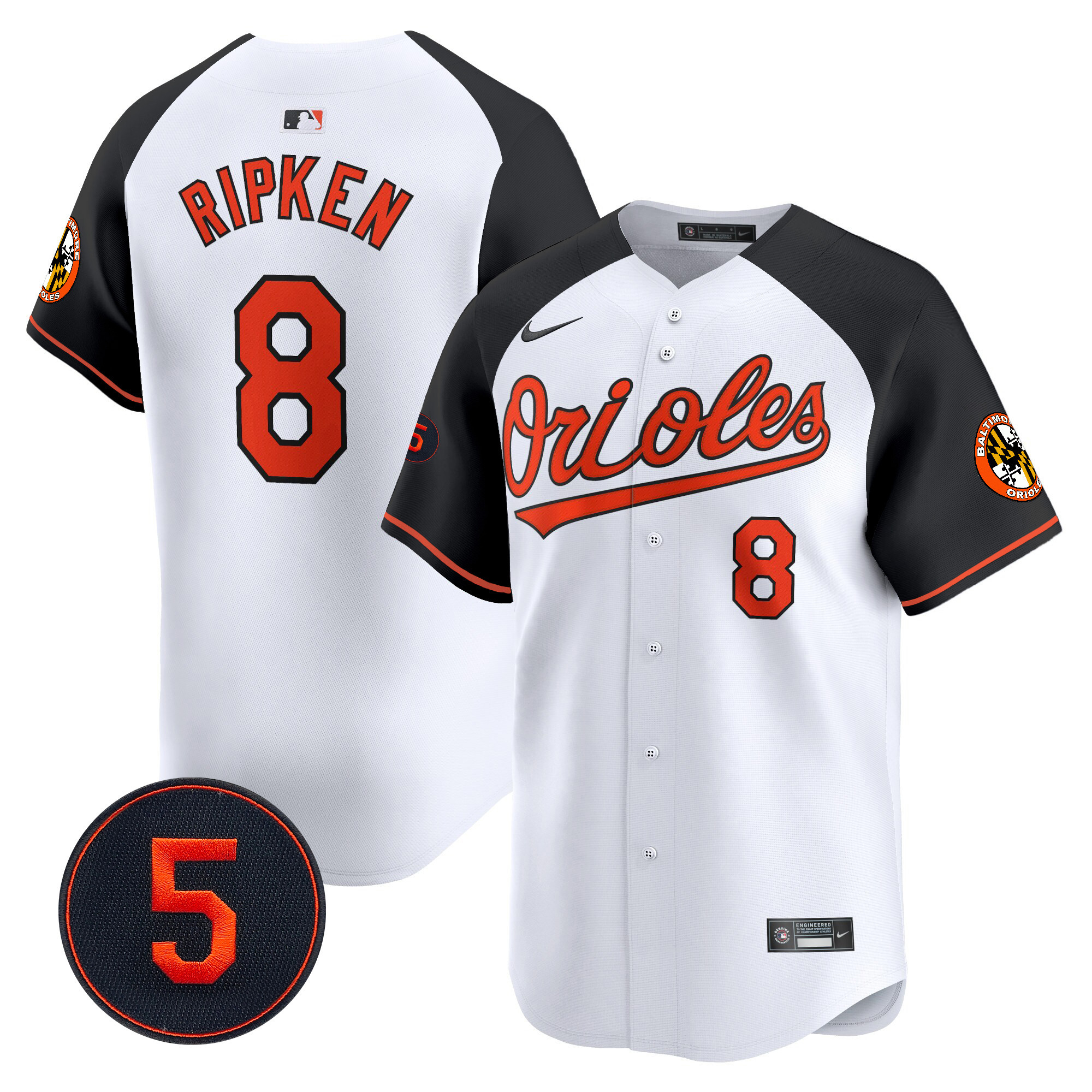 Men’s Baltimore Orioles Robinson Patch Vapor Premier Limited Jersey V2 - All Stitched