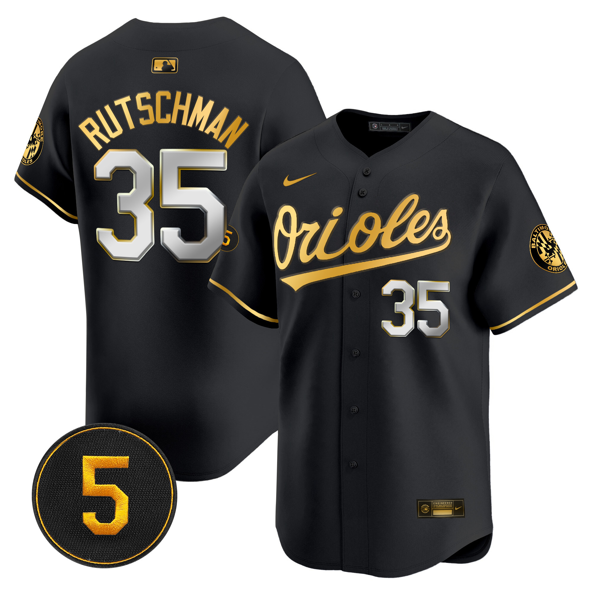 Men’s Baltimore Orioles Robinson Patch Vapor Premier Limited Jersey V2 - All Stitched