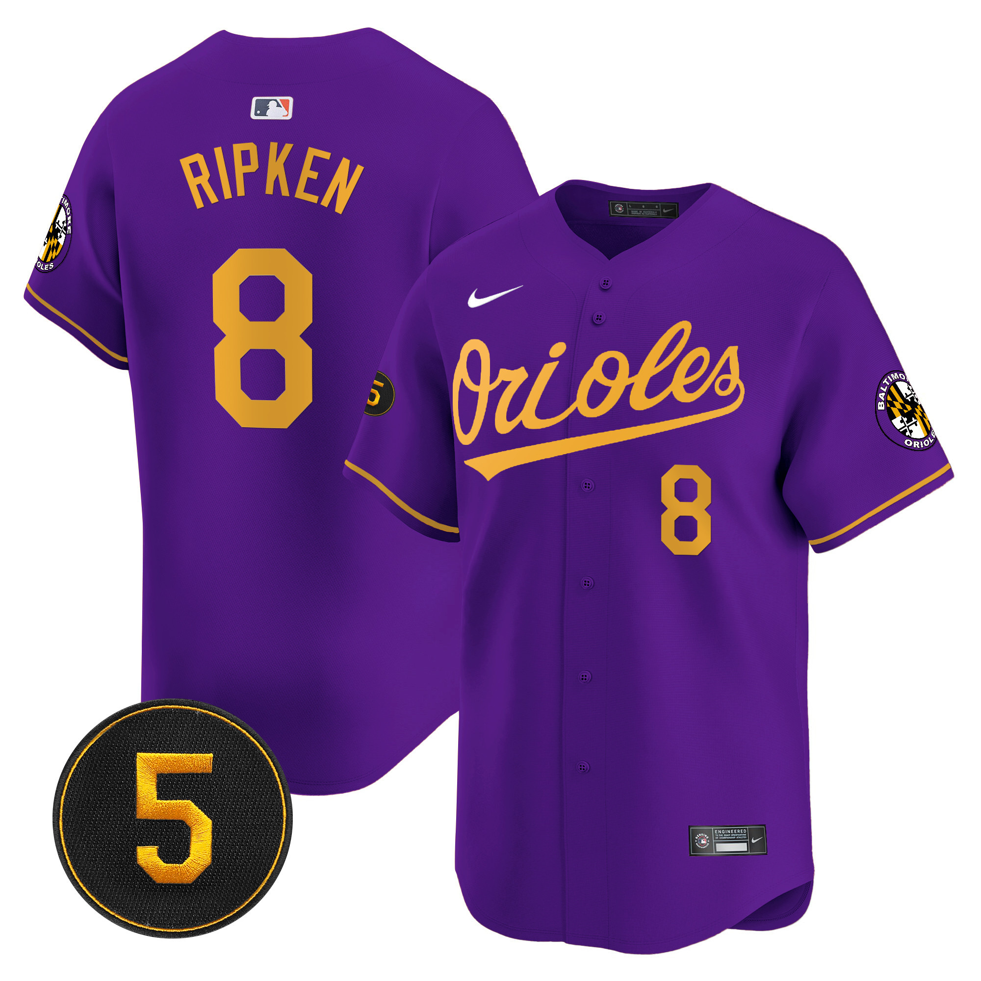 Men’s Baltimore Orioles Robinson Patch Vapor Premier Limited Jersey V2 - All Stitched