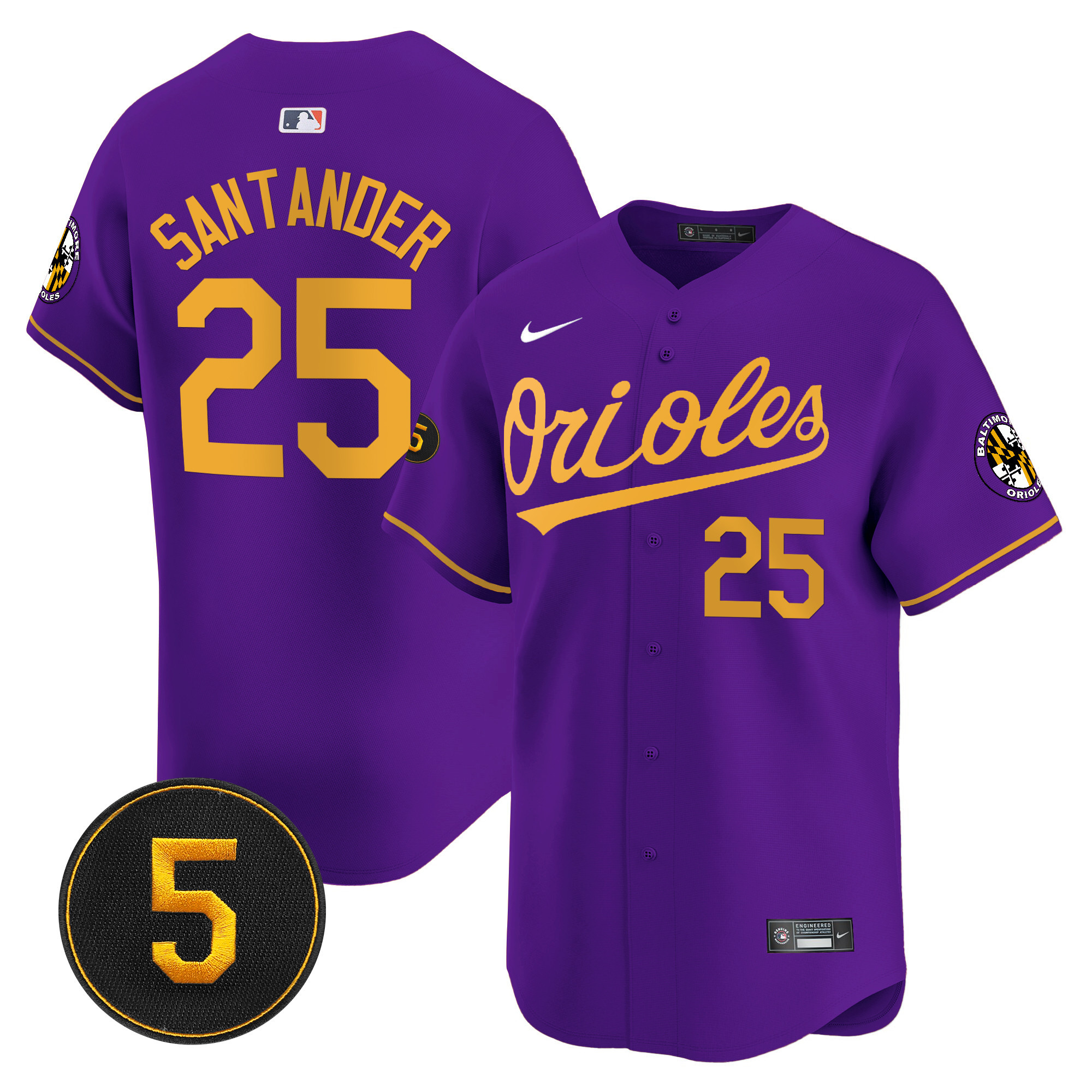 Men’s Baltimore Orioles Robinson Patch Vapor Premier Limited Jersey V2 - All Stitched