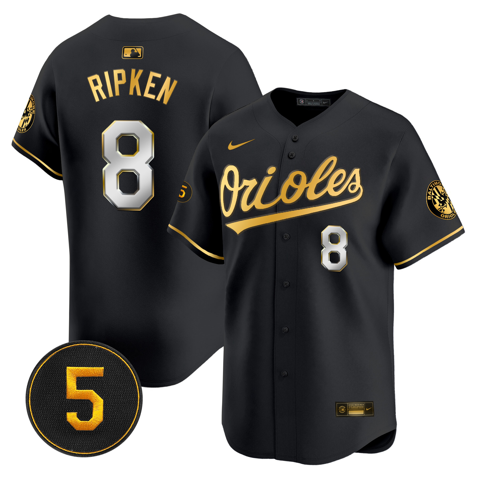 Men’s Baltimore Orioles Robinson Patch Vapor Premier Limited Jersey V2 - All Stitched