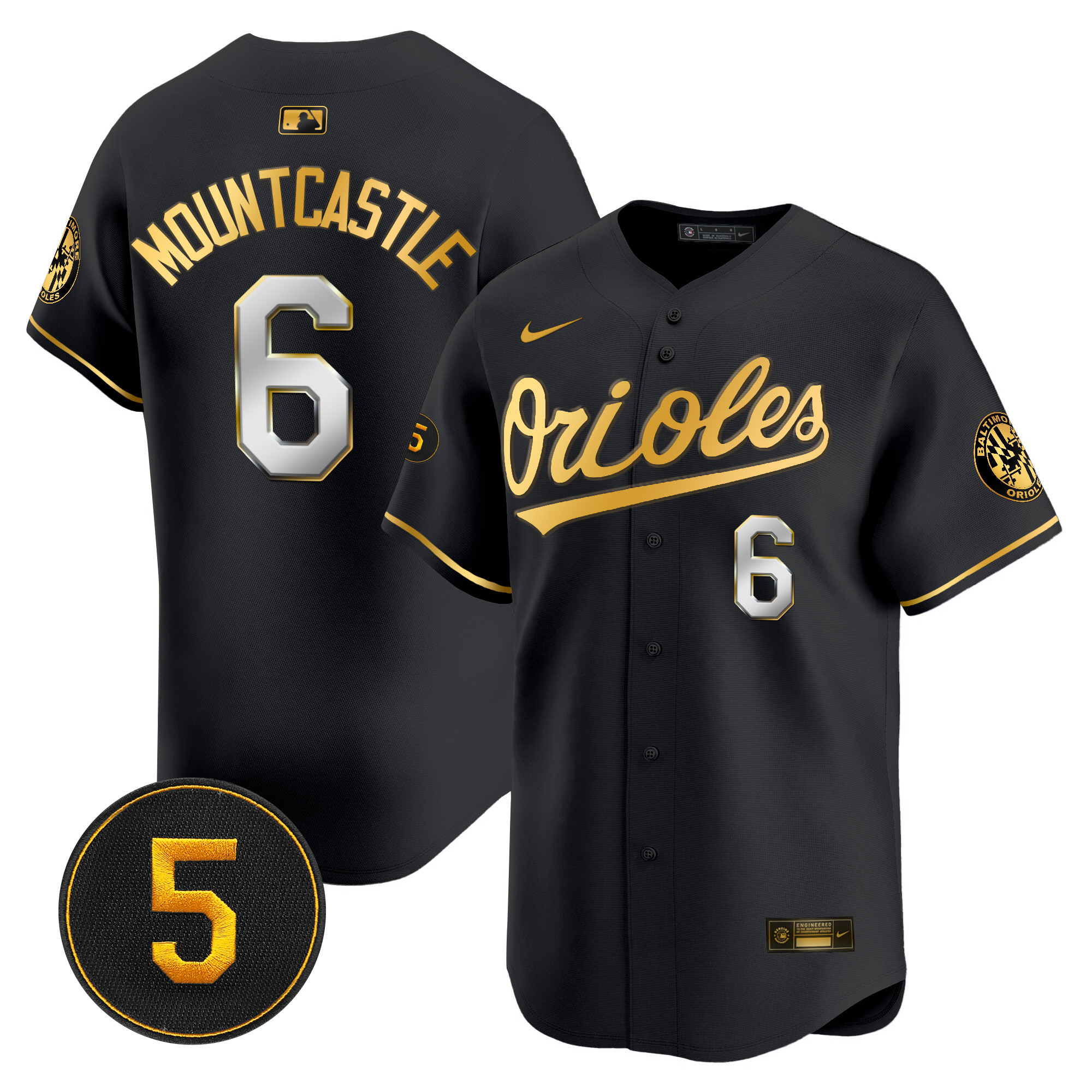 Men’s Baltimore Orioles Robinson Patch Vapor Premier Limited Jersey V2 - All Stitched