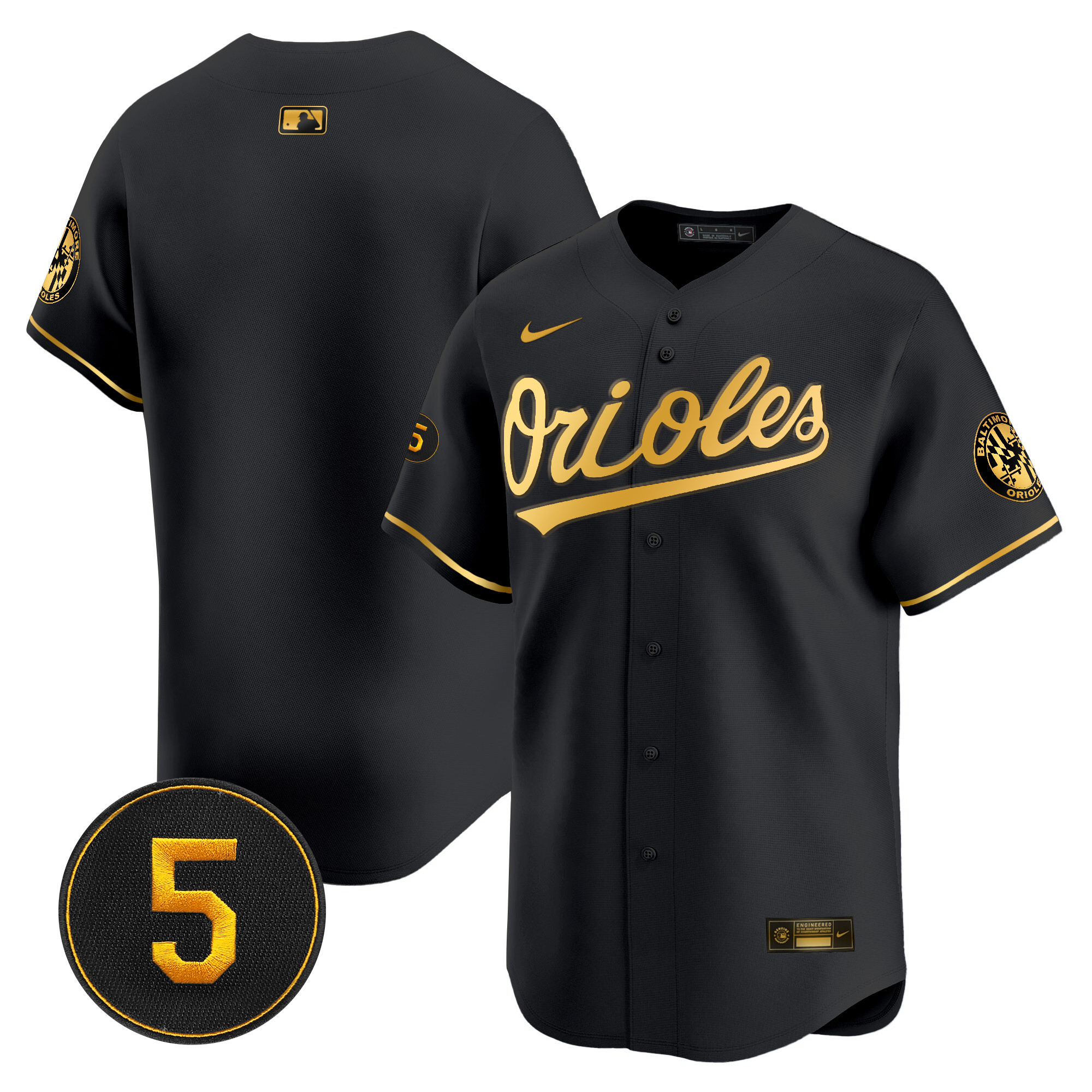 Men’s Baltimore Orioles Robinson Patch Vapor Premier Limited Jersey V2 - All Stitched
