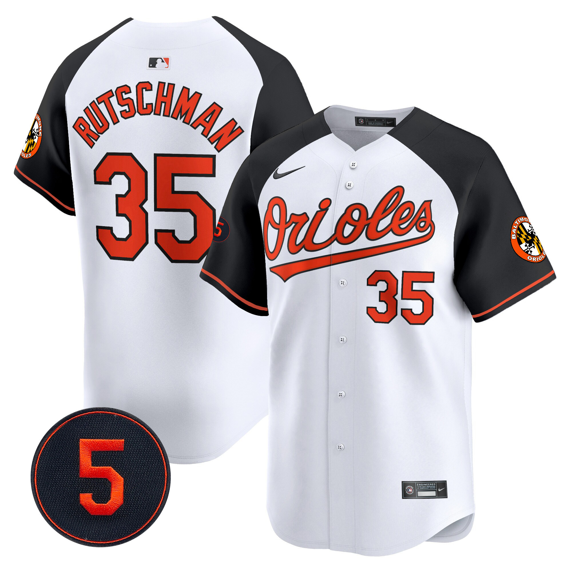 Men’s Baltimore Orioles Robinson Patch Vapor Premier Limited Jersey V2 - All Stitched