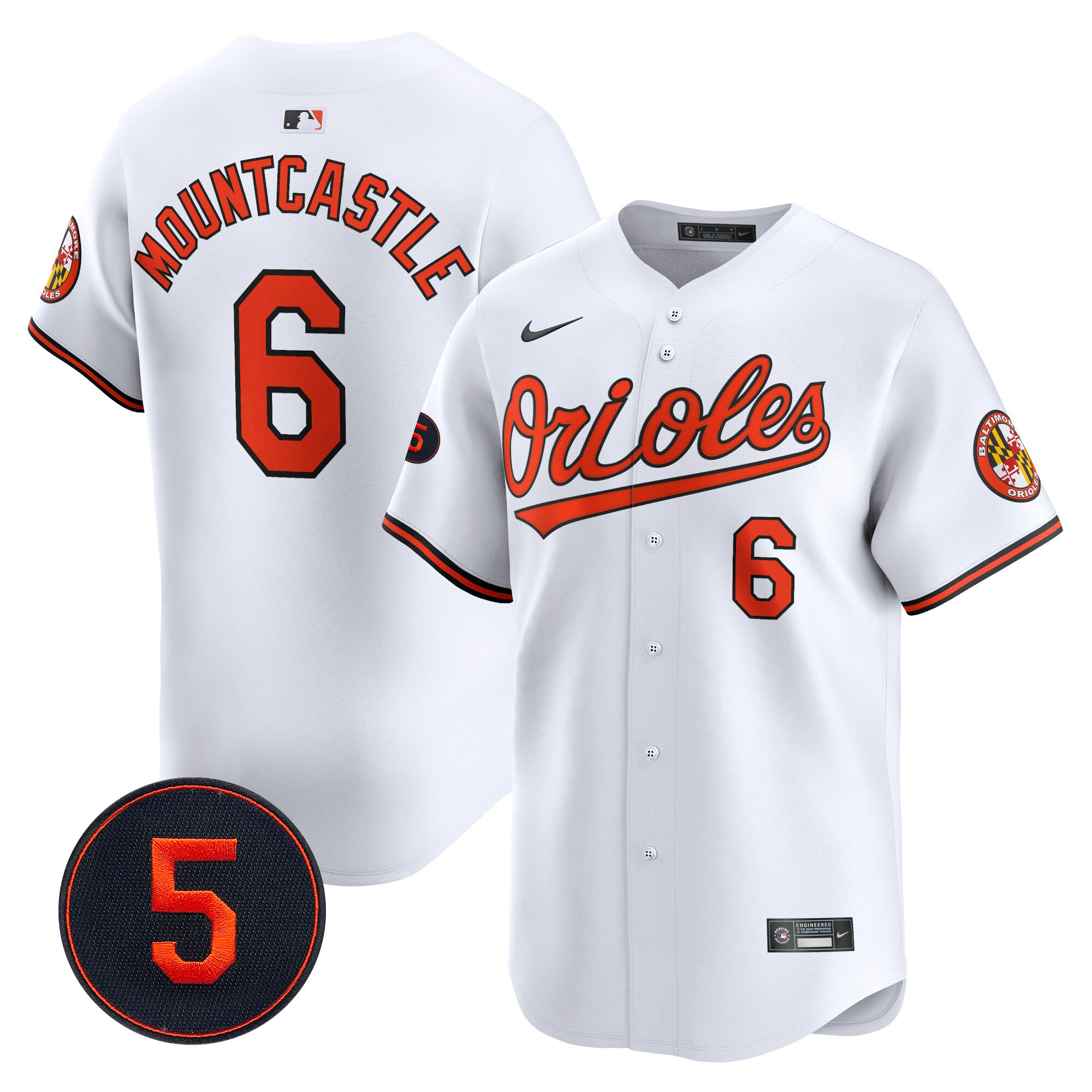 Men’s Baltimore Orioles Robinson Patch Vapor Premier Limited Jersey V2 - All Stitched