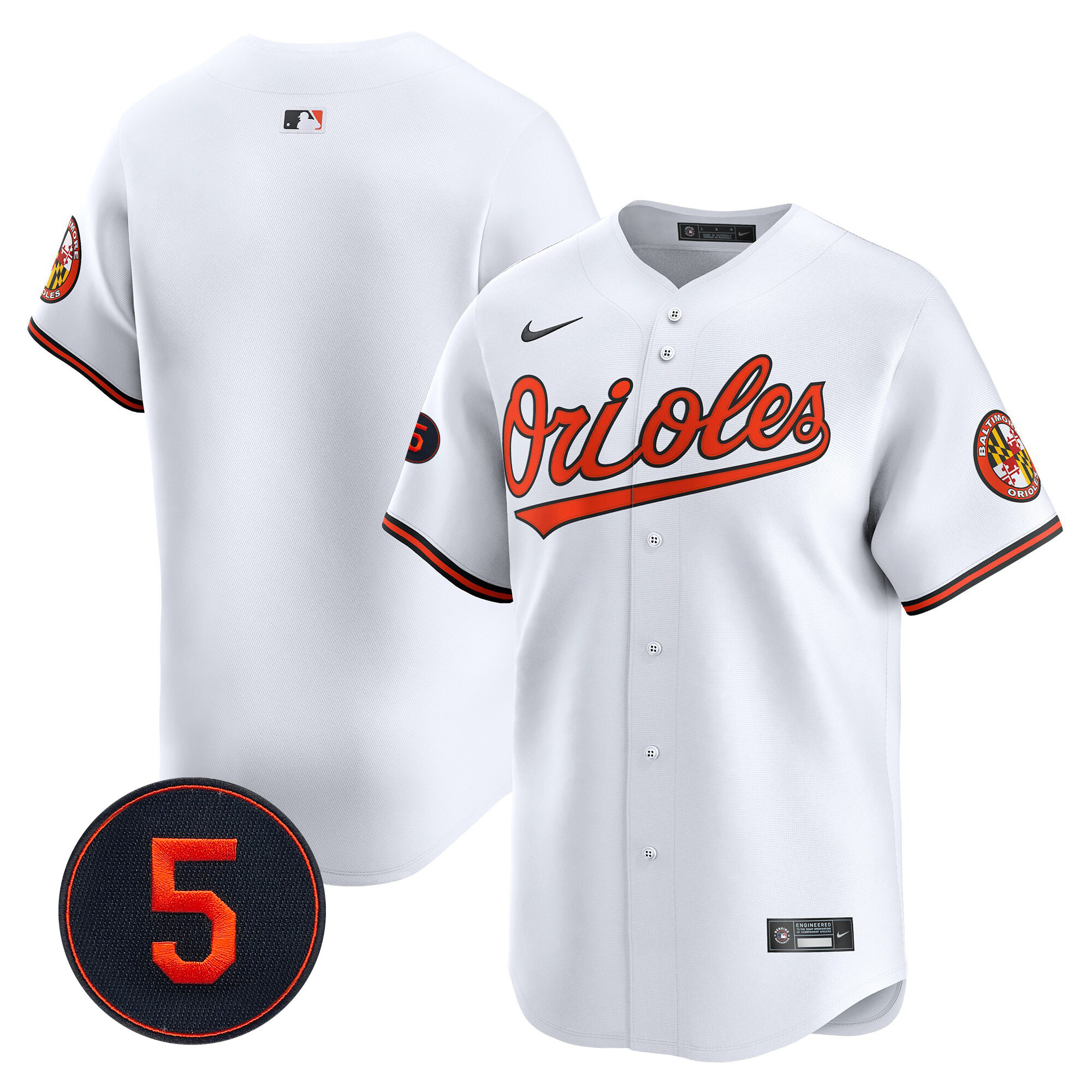 Men’s Baltimore Orioles Robinson Patch Vapor Premier Limited Jersey V2 - All Stitched