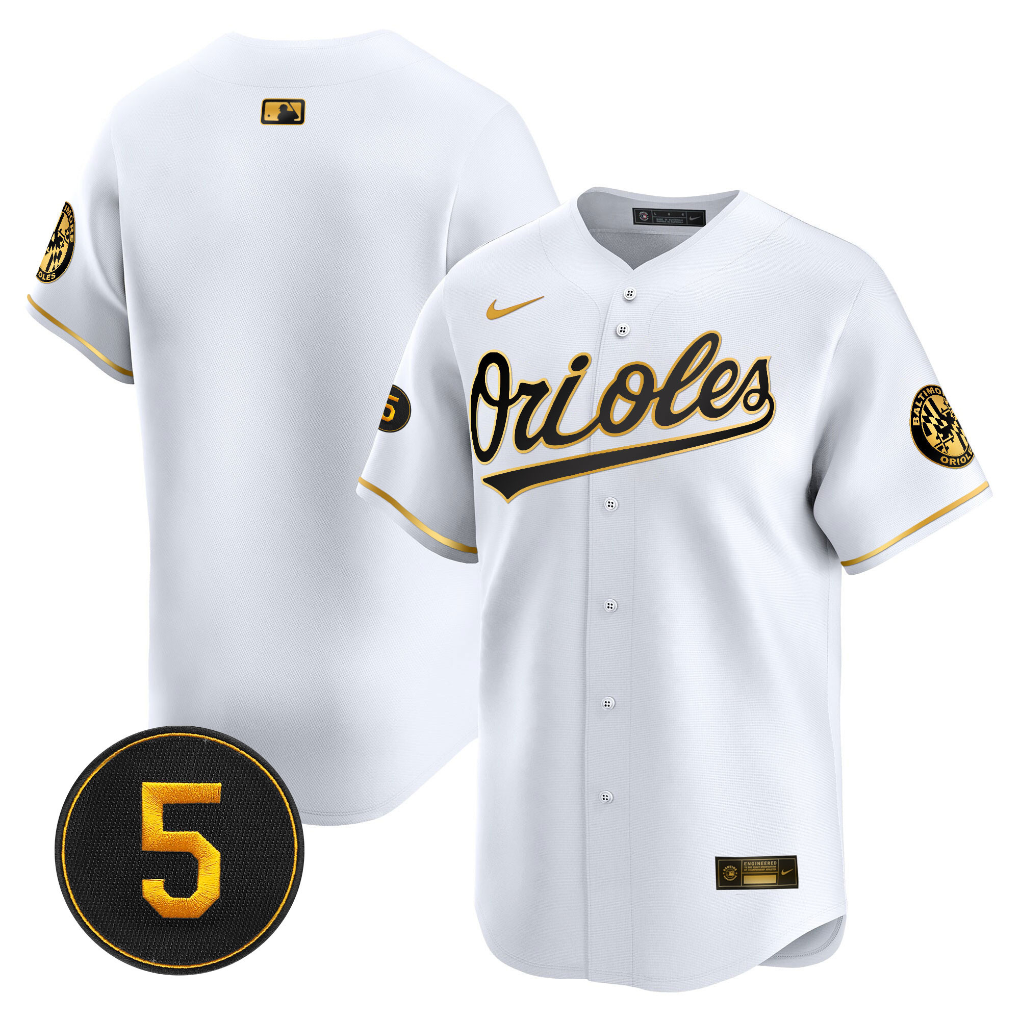 Men’s Baltimore Orioles Robinson Patch Vapor Premier Limited Jersey V2 - All Stitched