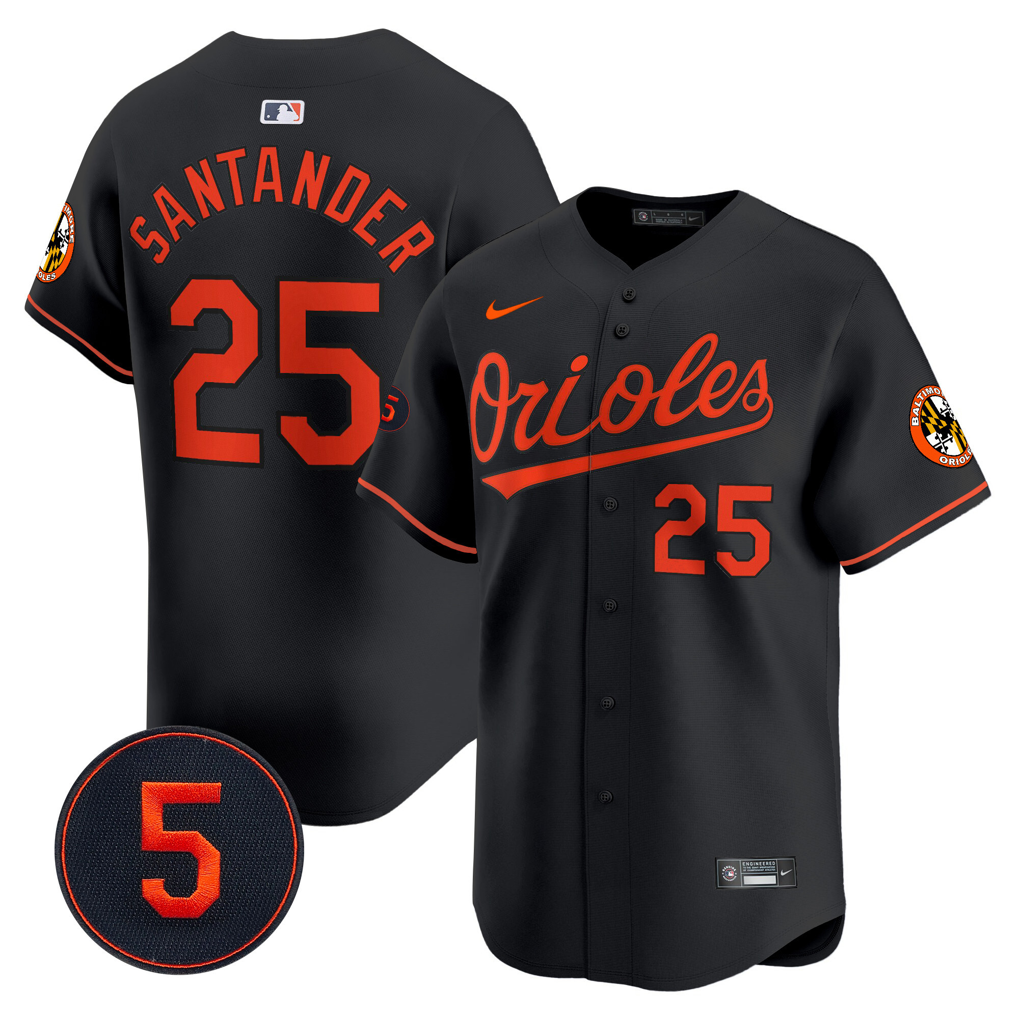 Men’s Baltimore Orioles Robinson Patch Vapor Premier Limited Jersey V2 - All Stitched