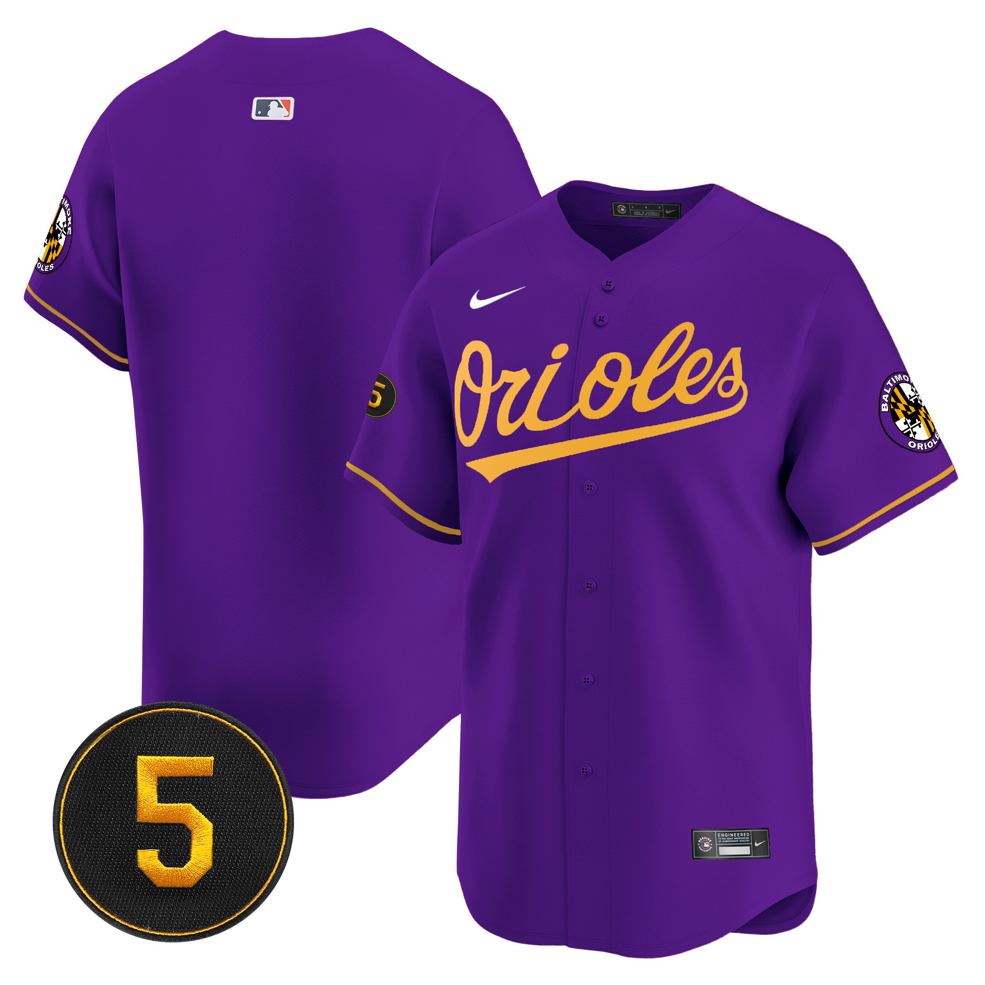 Men’s Baltimore Orioles Robinson Patch Vapor Premier Limited Jersey V2 - All Stitched