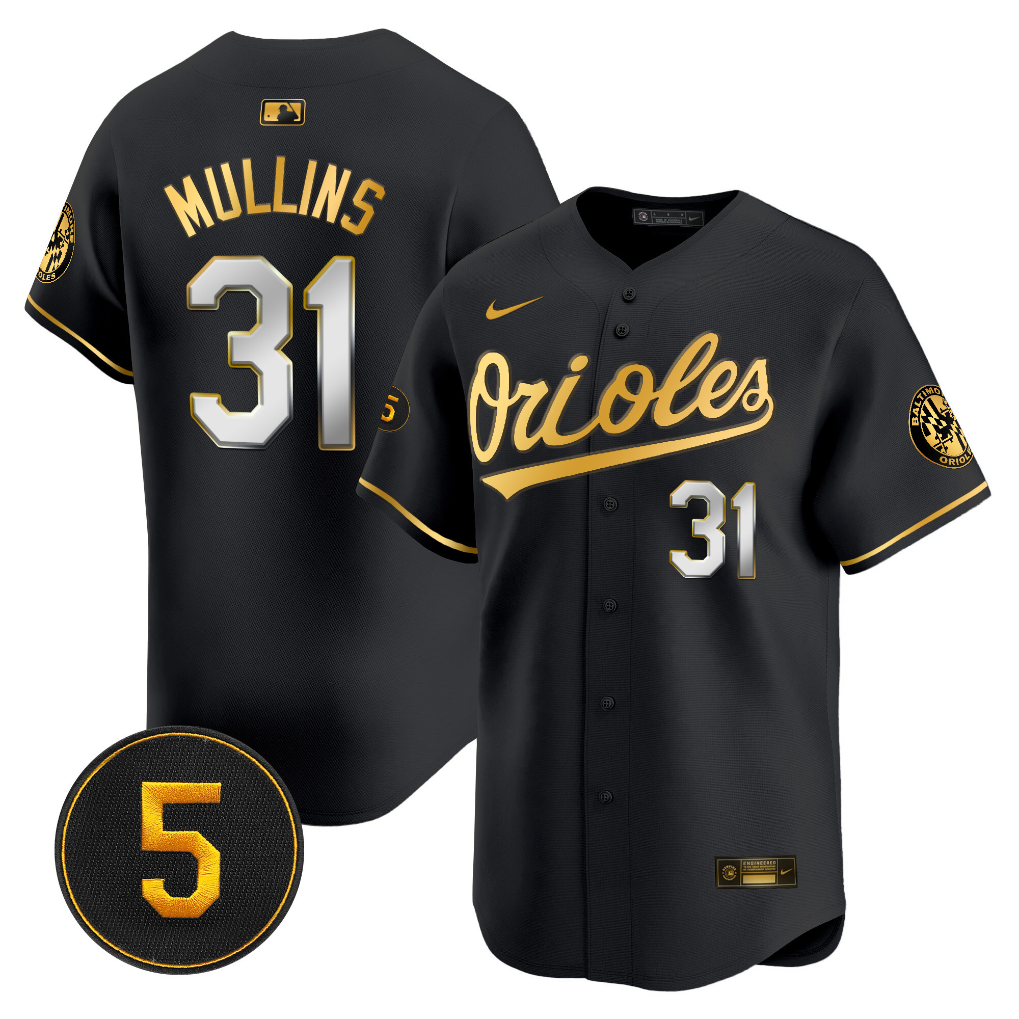 Men’s Baltimore Orioles Robinson Patch Vapor Premier Limited Jersey V2 - All Stitched