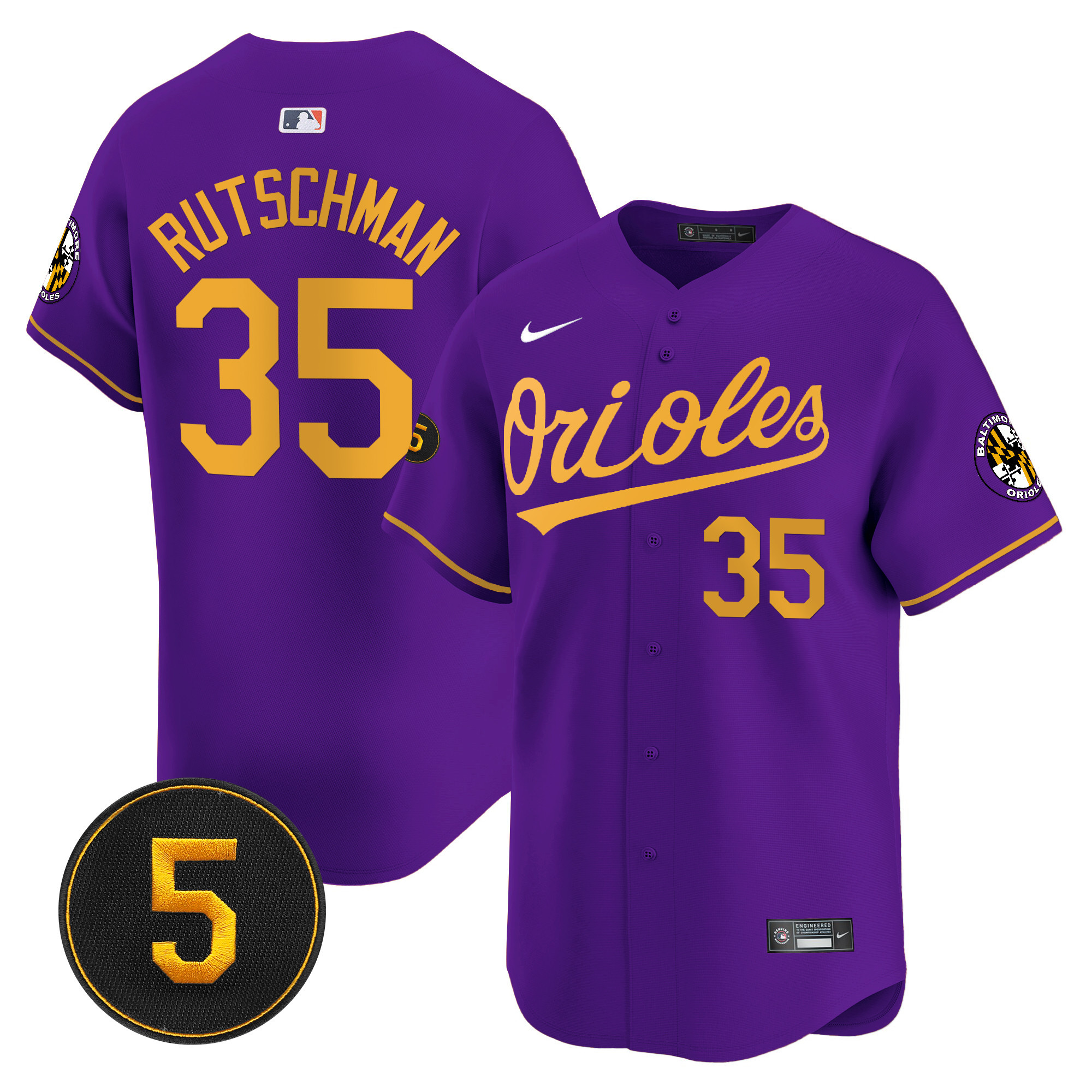 Men’s Baltimore Orioles Robinson Patch Vapor Premier Limited Jersey V2 - All Stitched