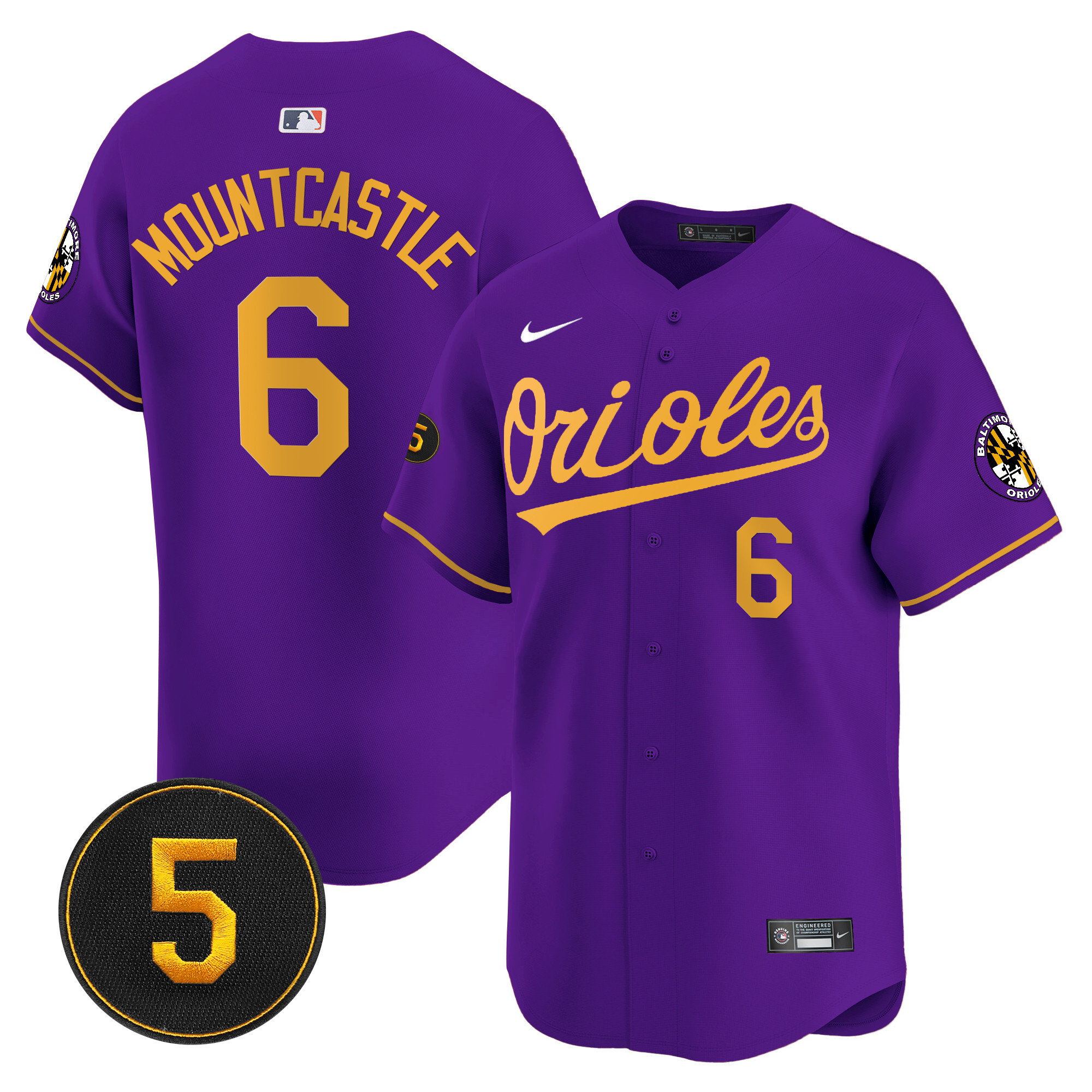 Men’s Baltimore Orioles Robinson Patch Vapor Premier Limited Jersey V2 - All Stitched